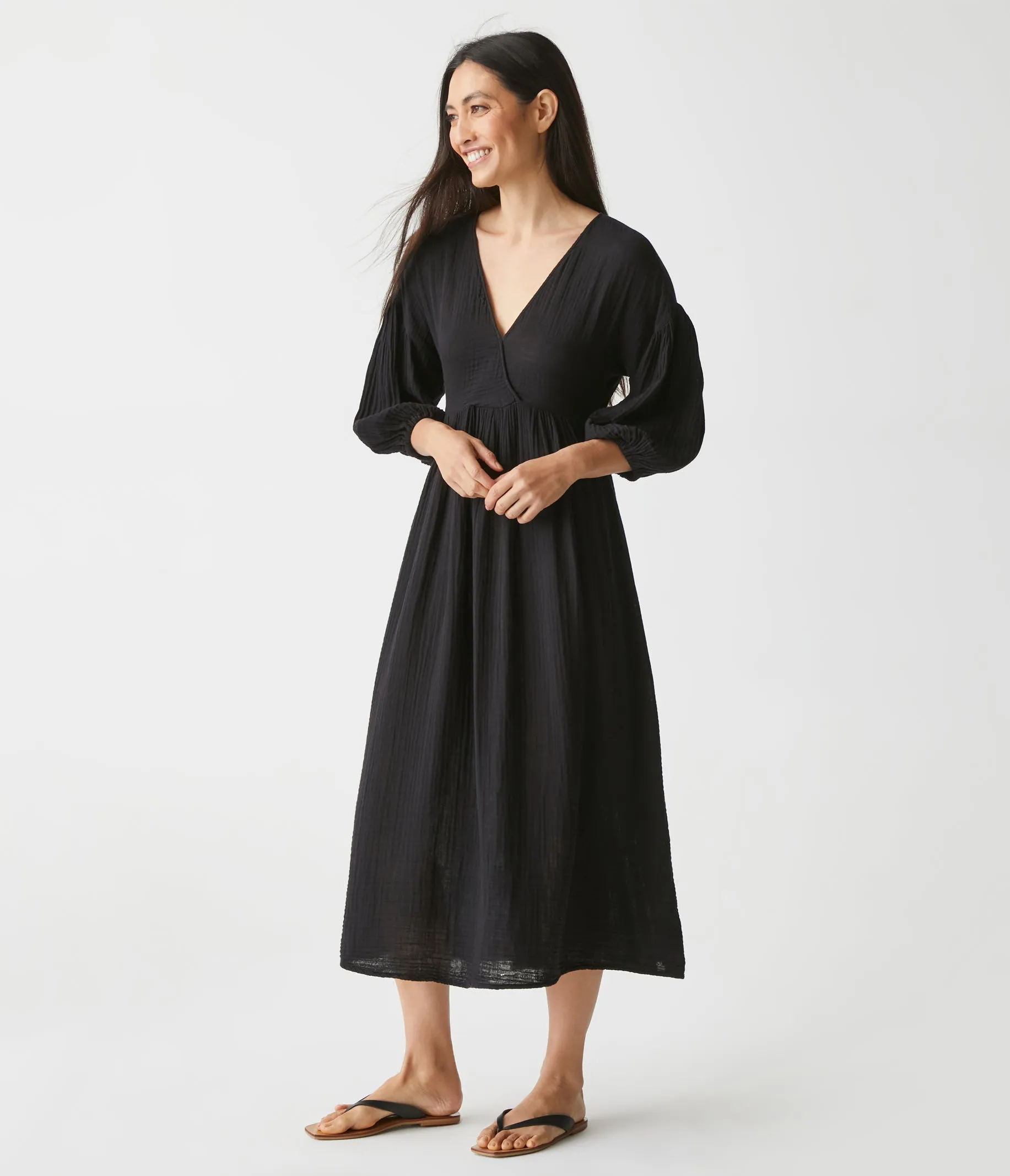 Isabella Gauze Midi Dress sold by Michael Stars