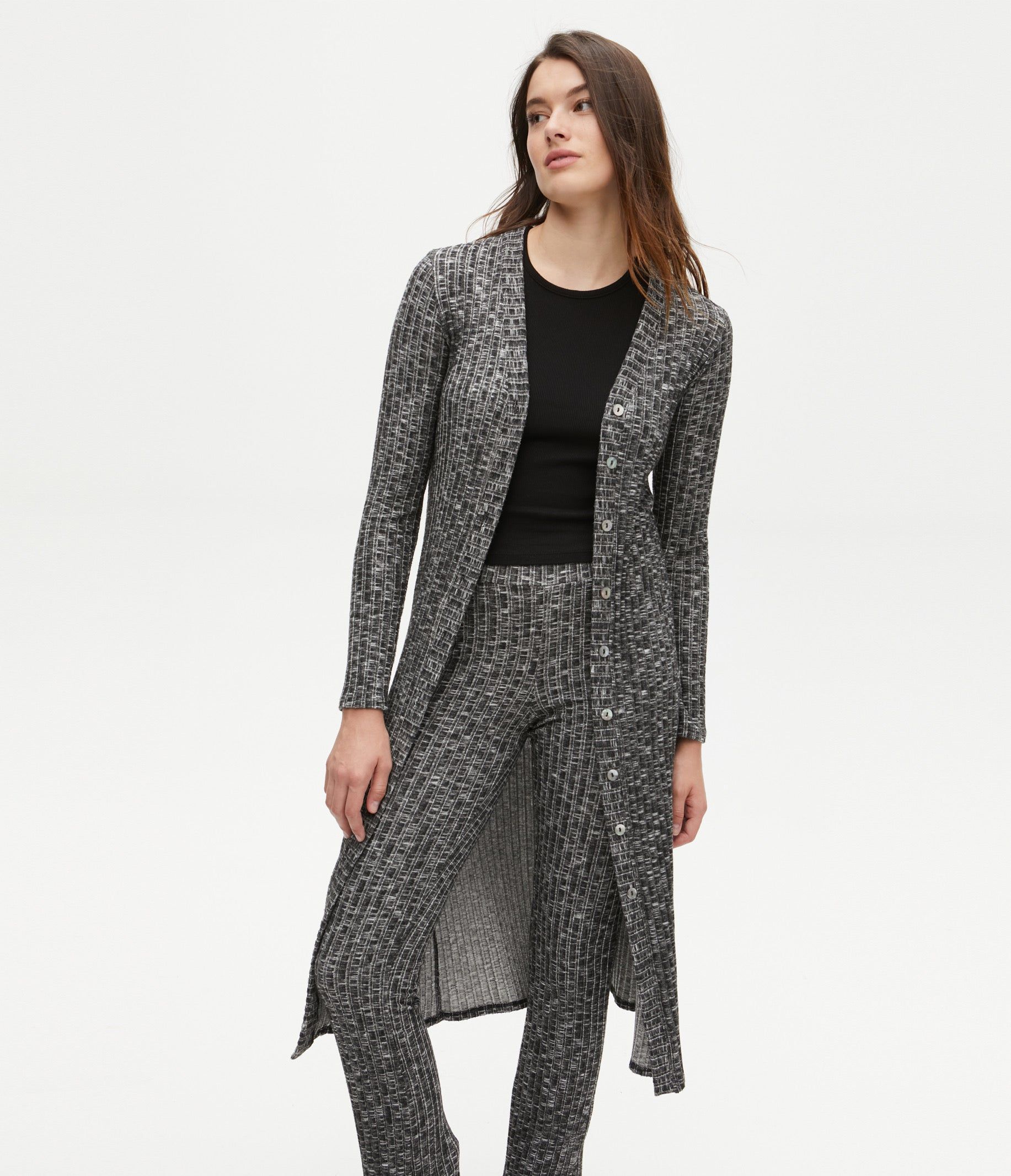 Isa Ribbed Cardigan sold by Michael Stars