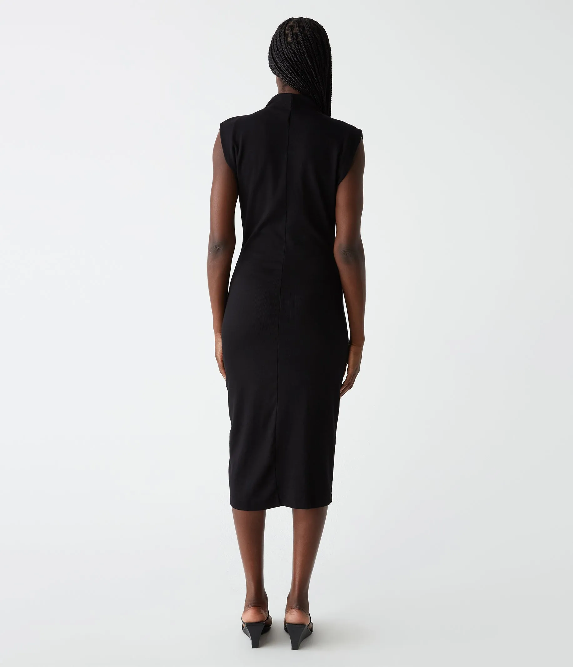 Iolanda Power Shoulder Dress sold by Michael Stars product image thumbnail 4
