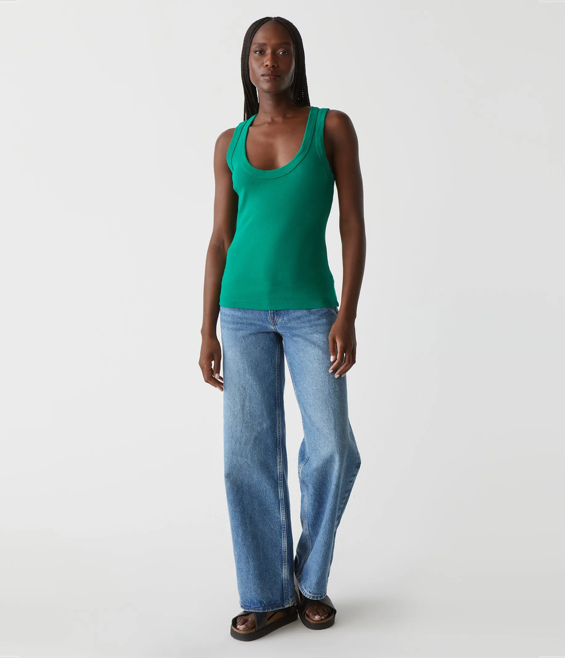 Nelly Scoop Neck Tank sold by Michael Stars product image thumbnail 2