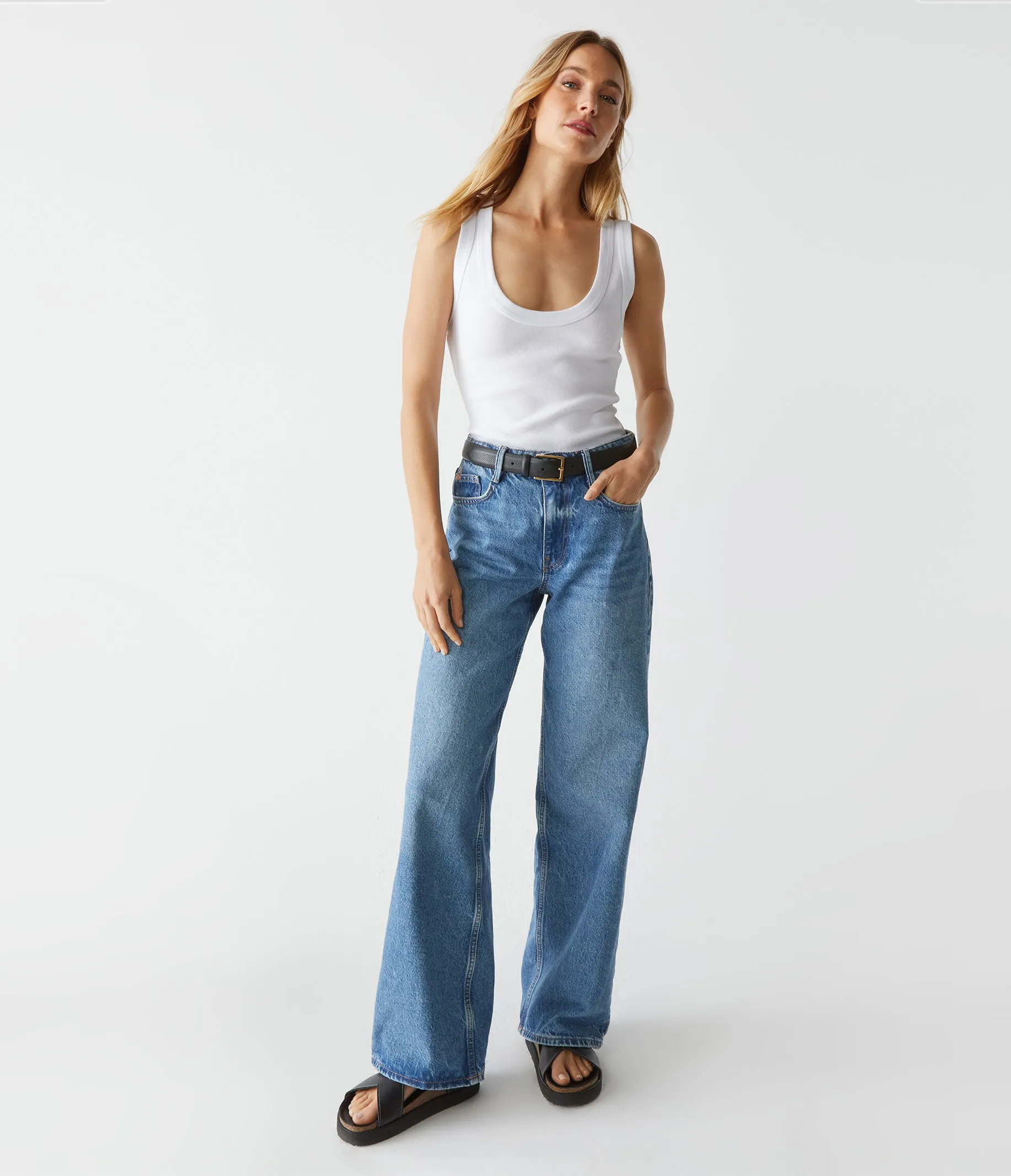 Nelly Scoop Neck Tank sold by Michael Stars product image thumbnail 5