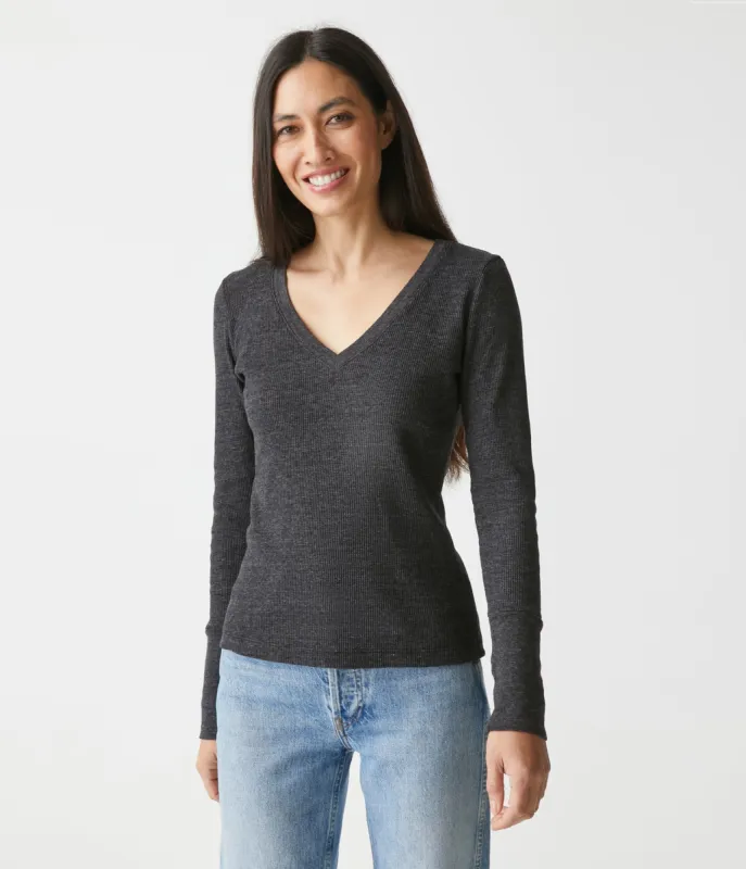 Romeo Thermal V-Neck Tee sold by Michael Stars