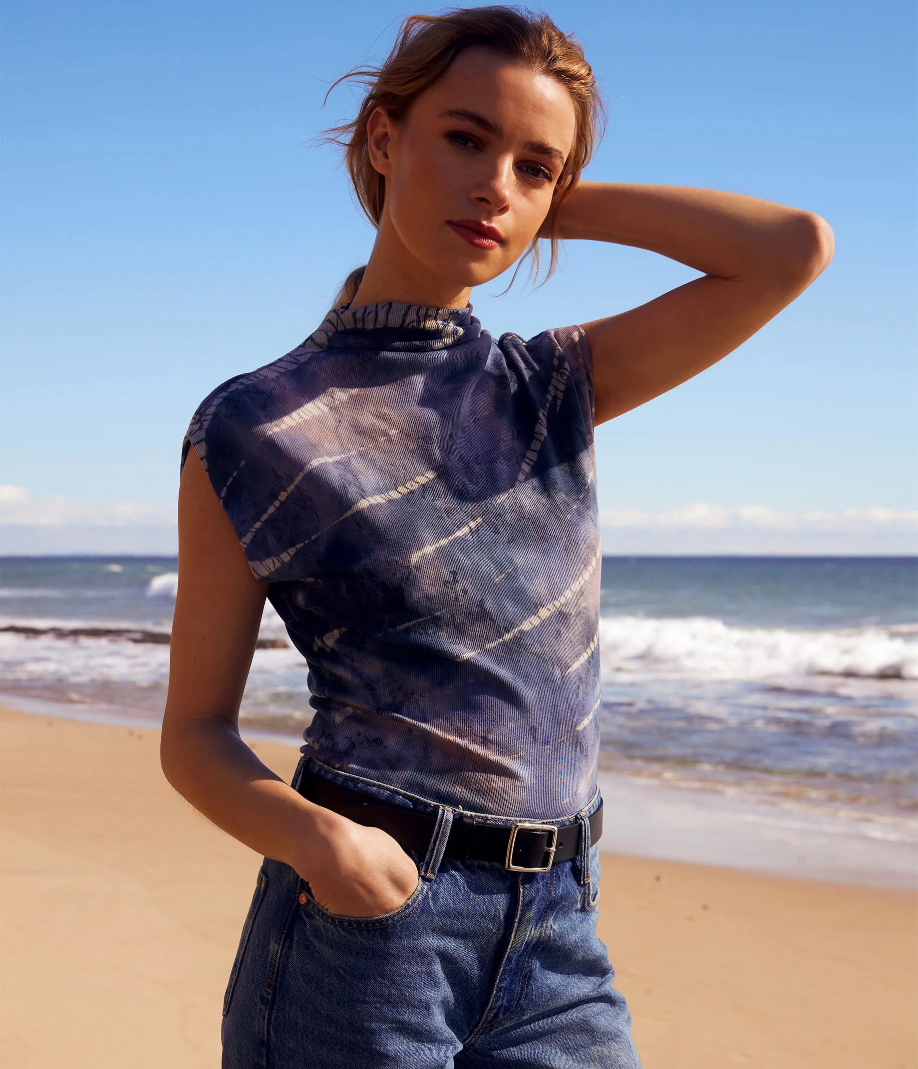 Aria Double Dye Top sold by Michael Stars