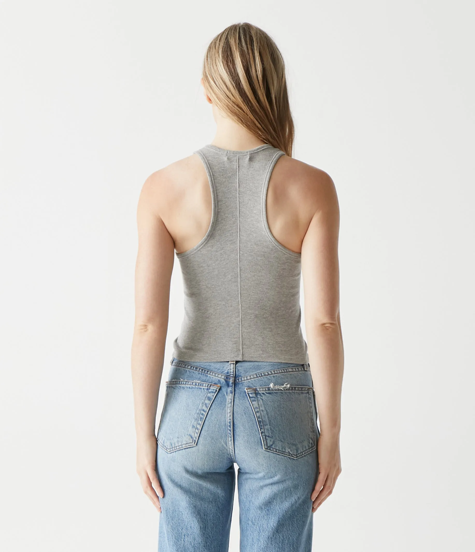 Pina Ribbed Halter Tank sold by Michael Stars product image thumbnail 4