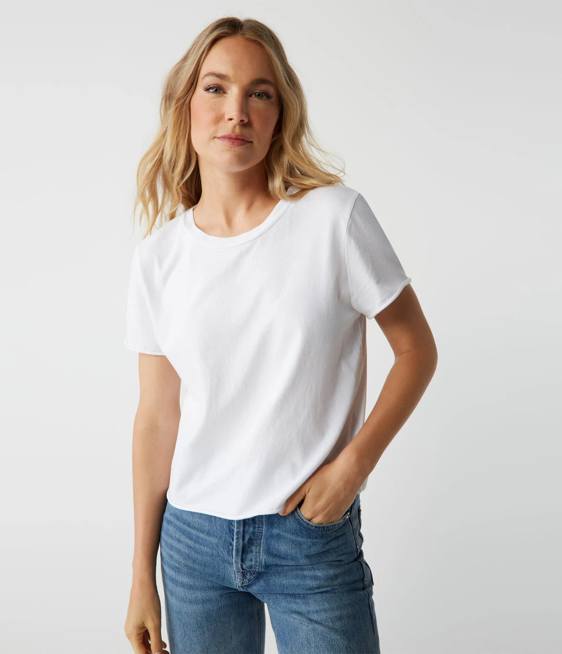 Jackie Crewneck Tee sold by Michael Stars product image thumbnail 2