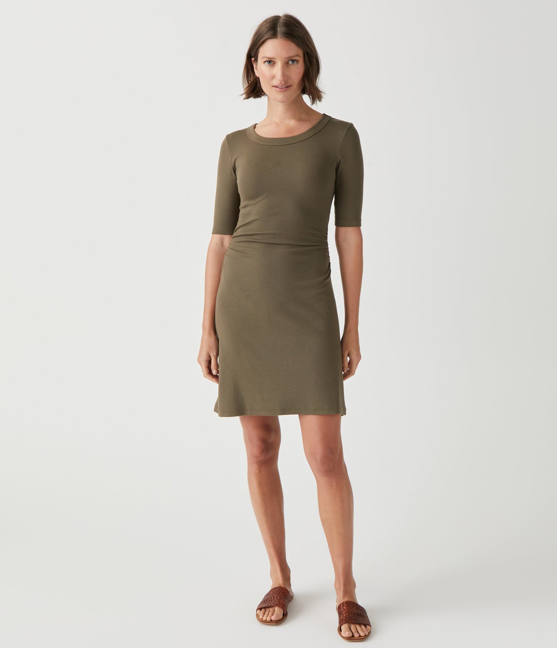 Mona Ribbed Dress sold by Michael Stars product image thumbnail 6