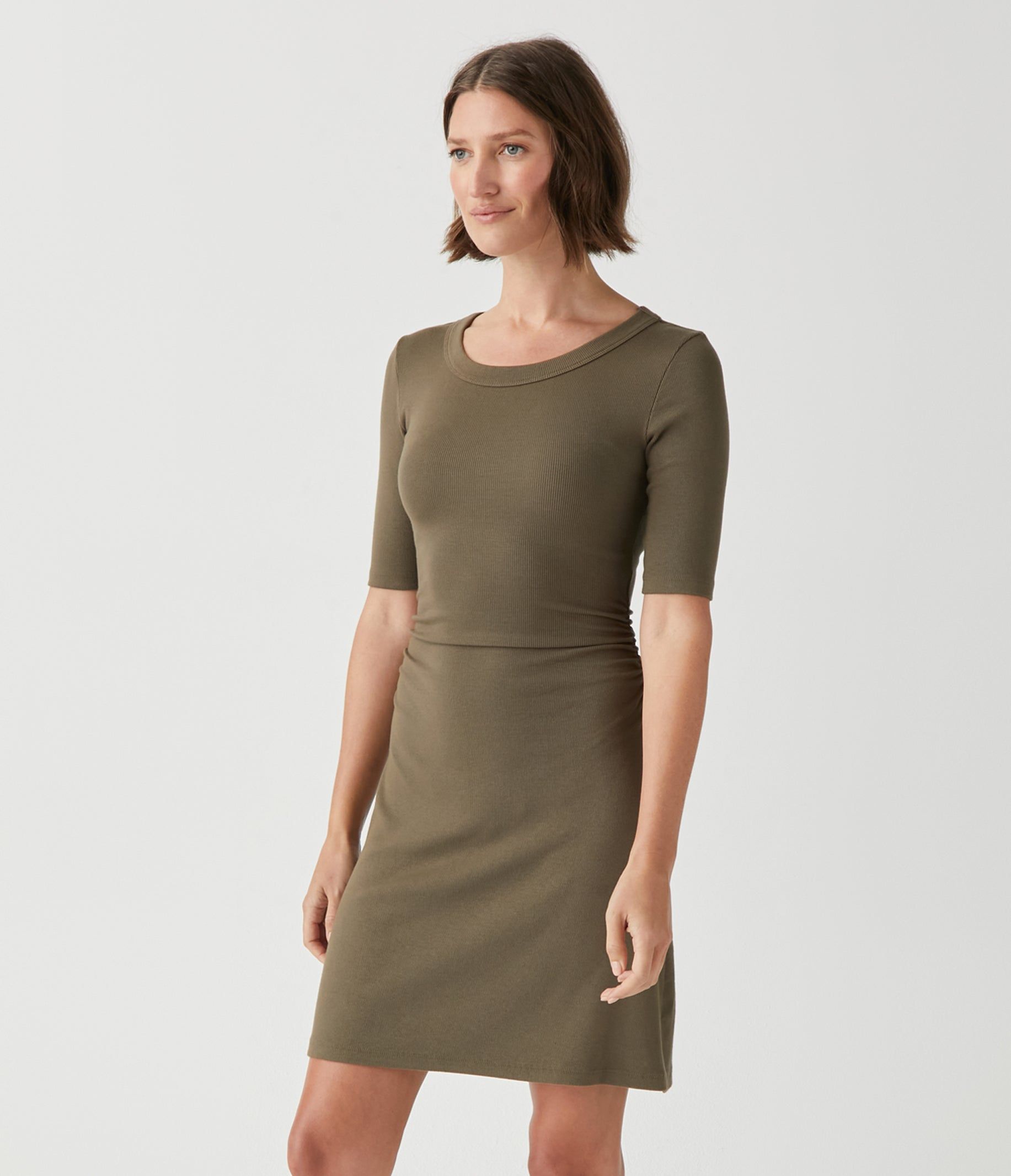 Mona Ribbed Dress sold by Michael Stars product image thumbnail 7