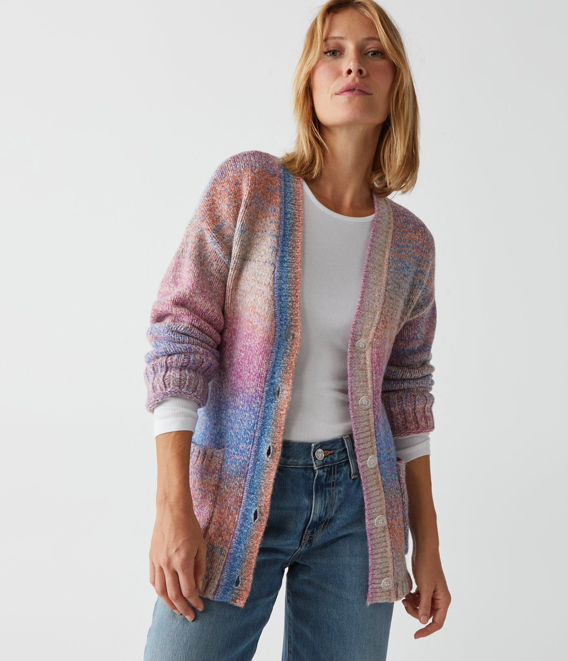 Merle Button Down Cardigan sold by Michael Stars product image thumbnail 5