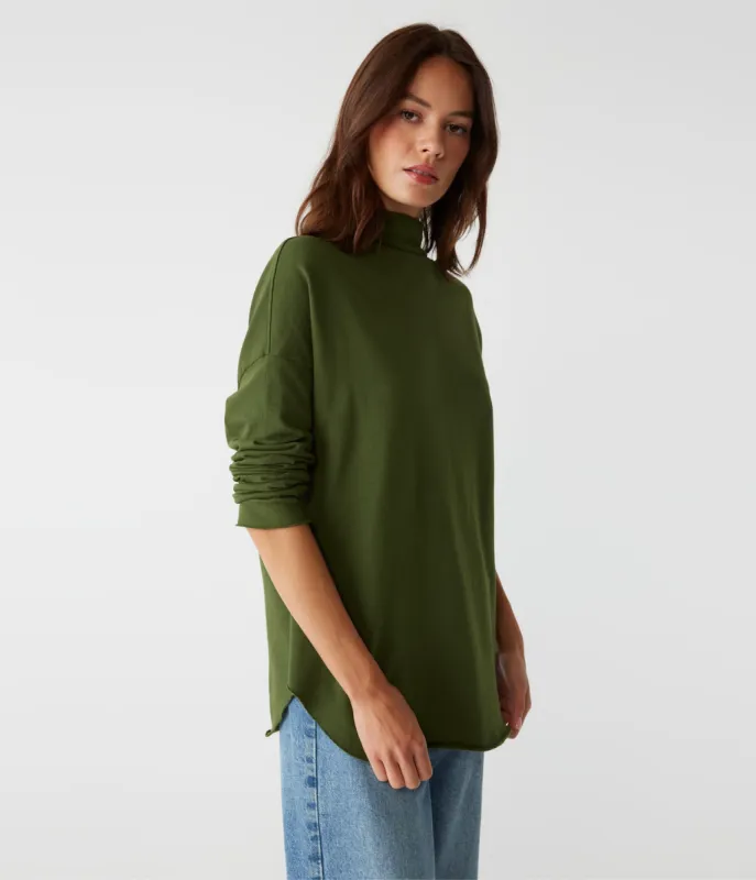 Laurel Mock Neck Top sold by Michael Stars