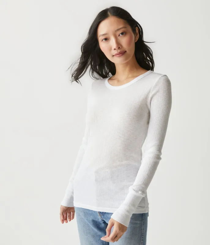 Harmonia Ribbed Tee sold by Michael Stars