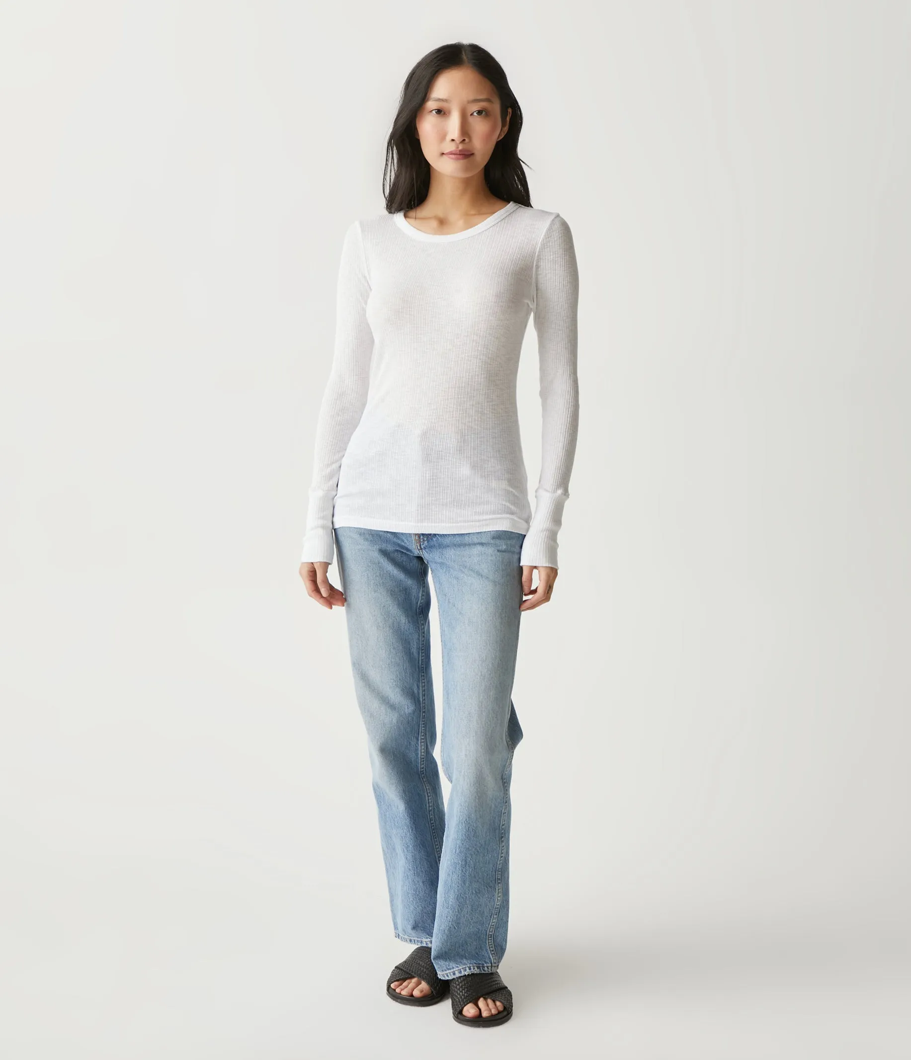 Harmonia Ribbed Tee sold by Michael Stars product image thumbnail 2