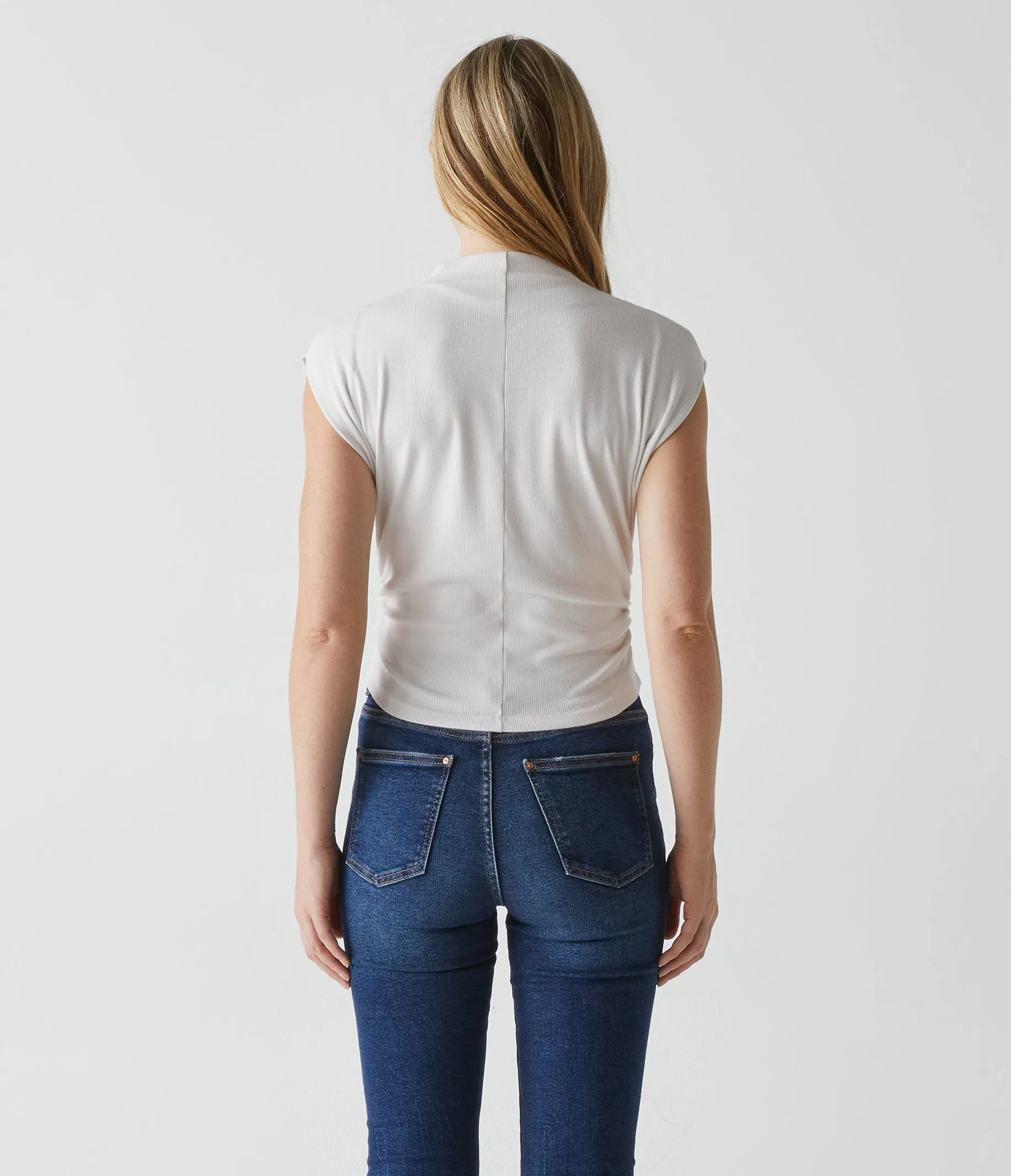 Piper Cropped Power Shoulder Tee sold by Michael Stars product image thumbnail 4