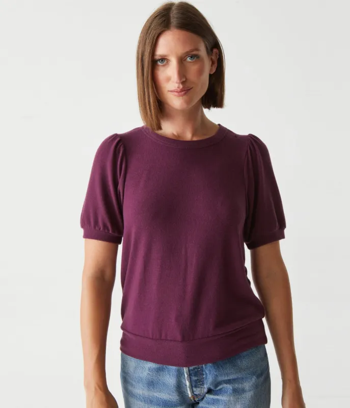 Elise Puff Sleeve Top sold by Michael Stars