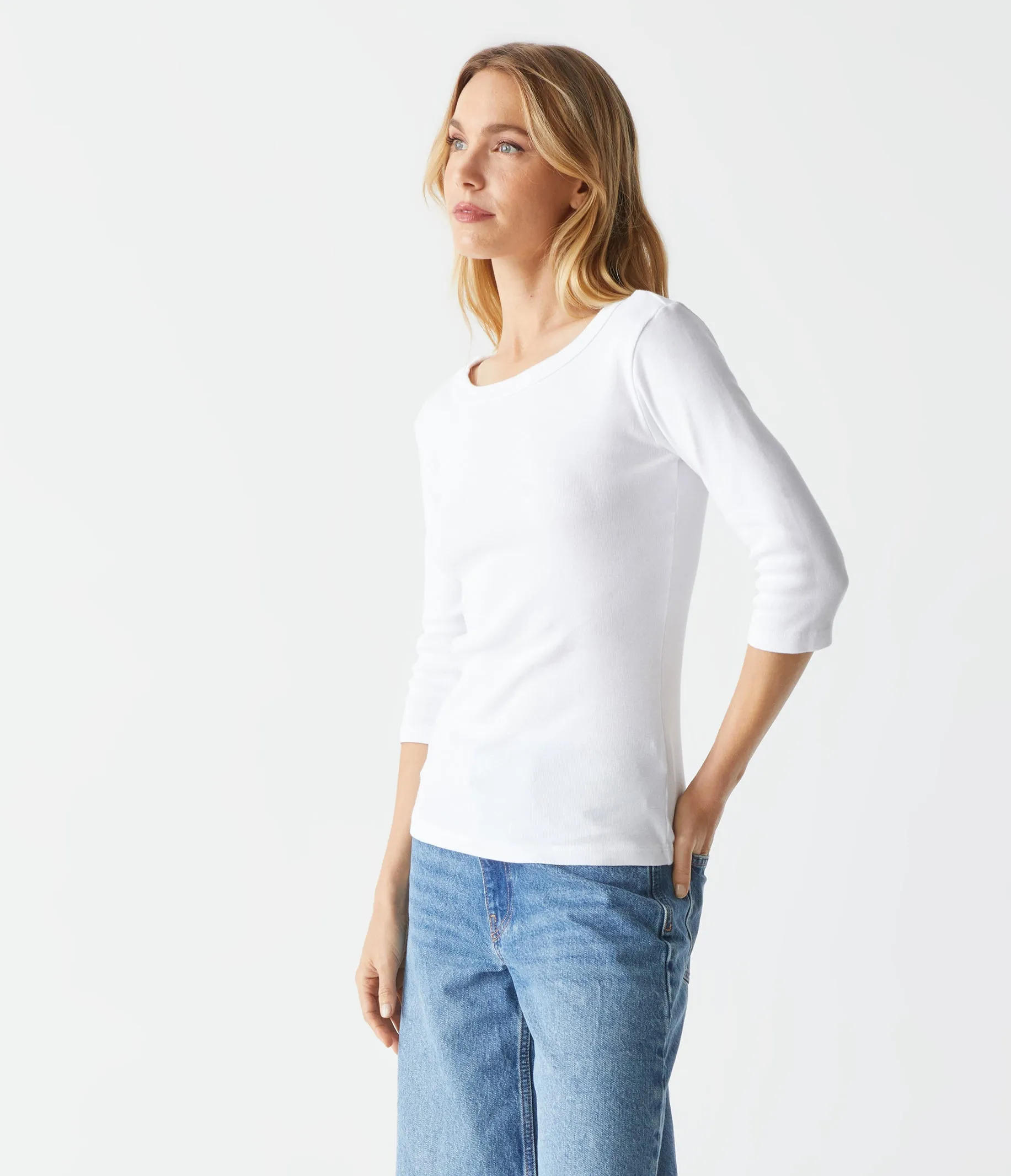 Dot 3/4 Sleeve Tee sold by Michael Stars product image thumbnail 4