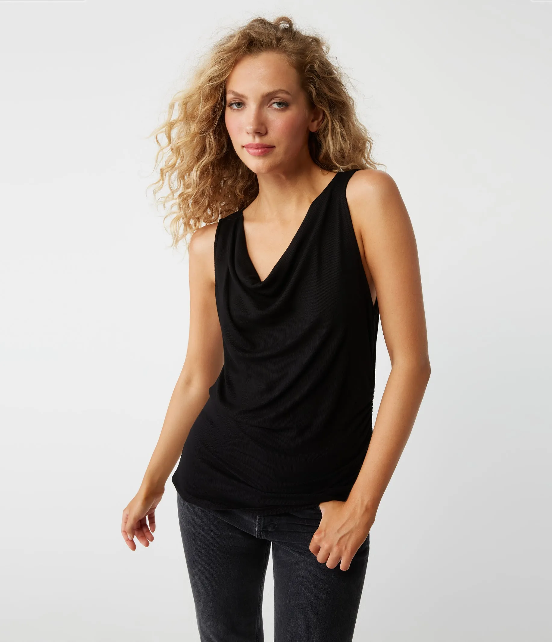 Jeanette Cowl Neck Tank sold by Michael Stars product image thumbnail 5