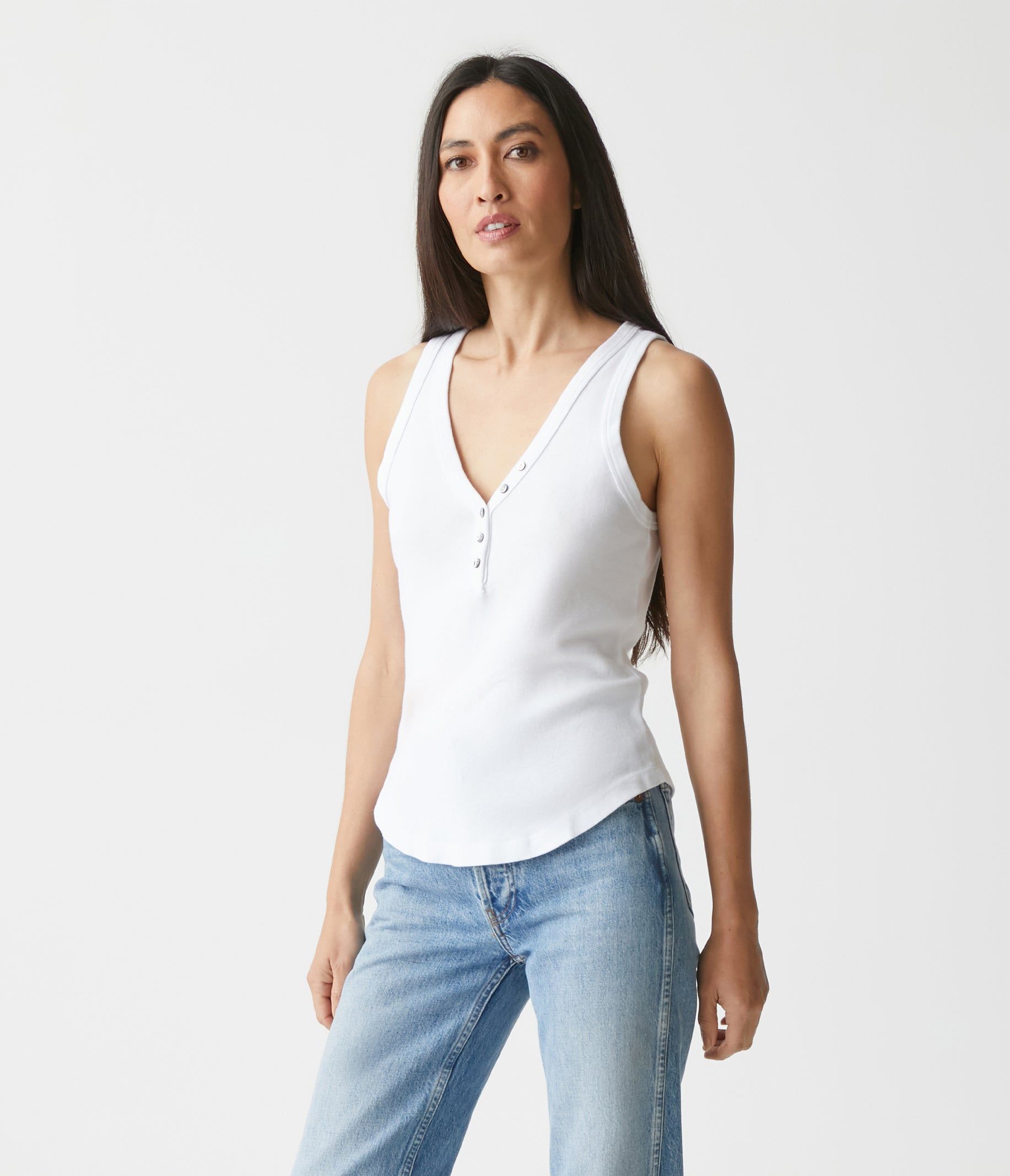 Luna Henley Tank sold by Michael Stars