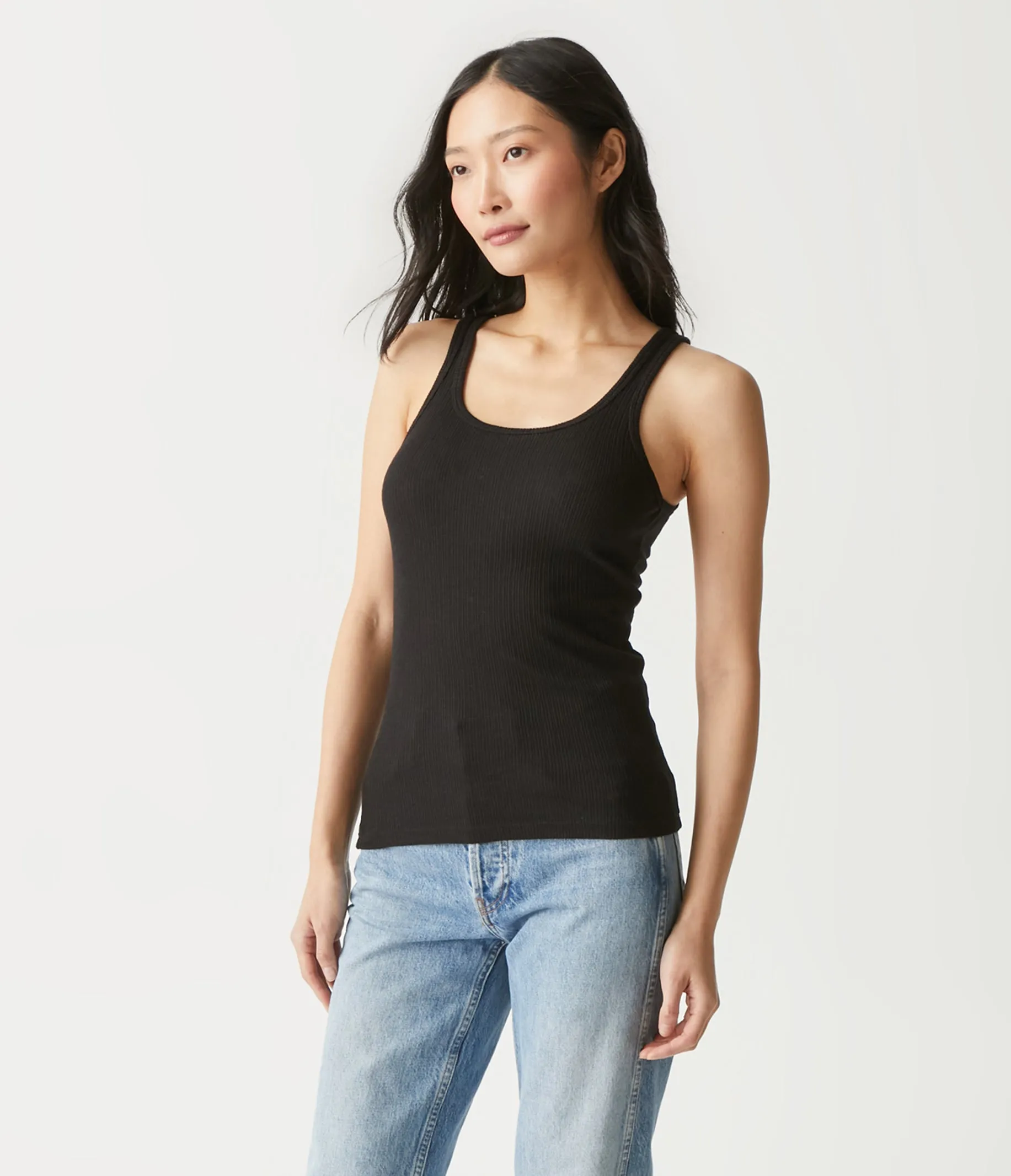 Mia Ribbed Tank sold by Michael Stars product image thumbnail 3