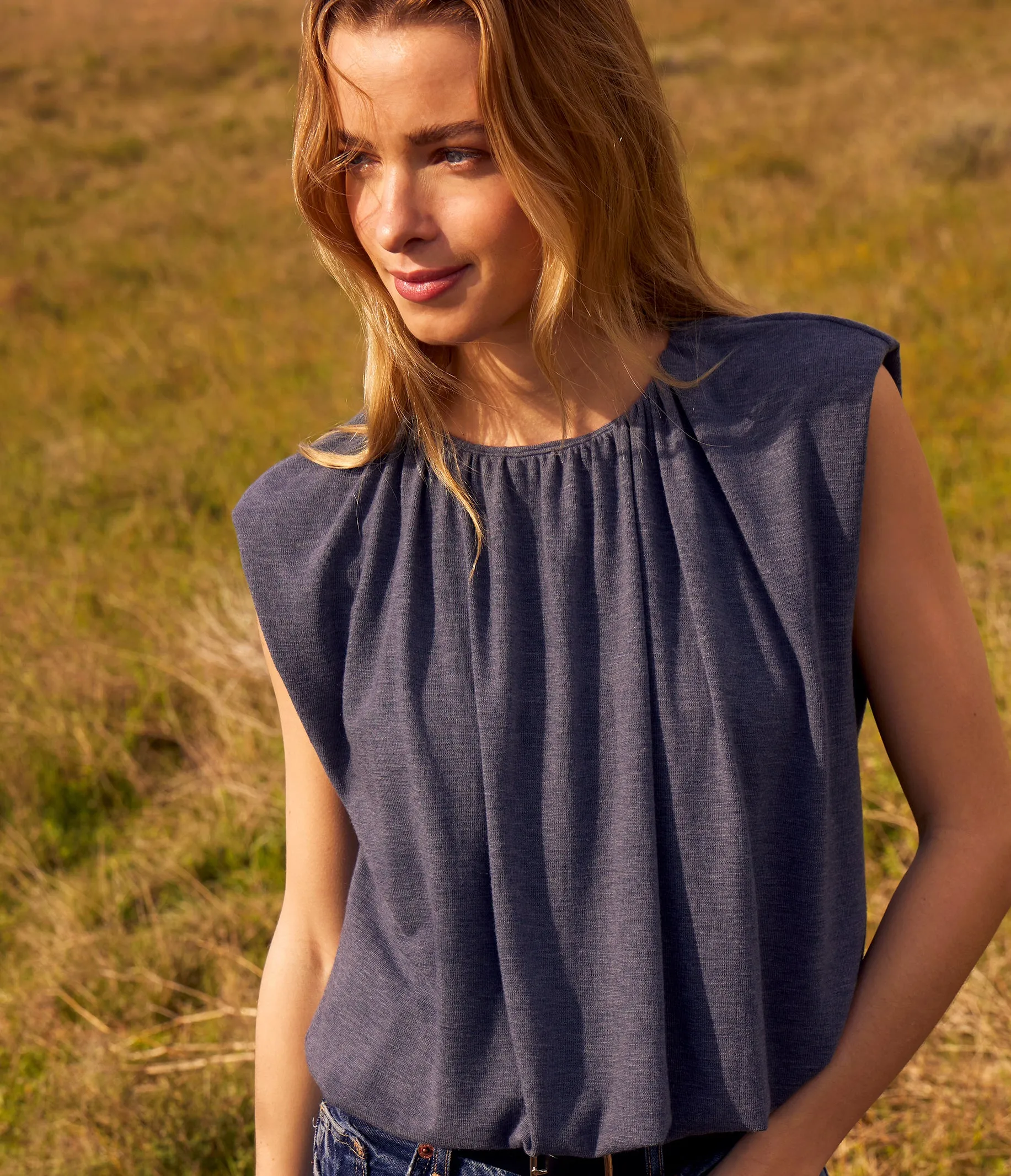 Cindy Bubble Top sold by Michael Stars