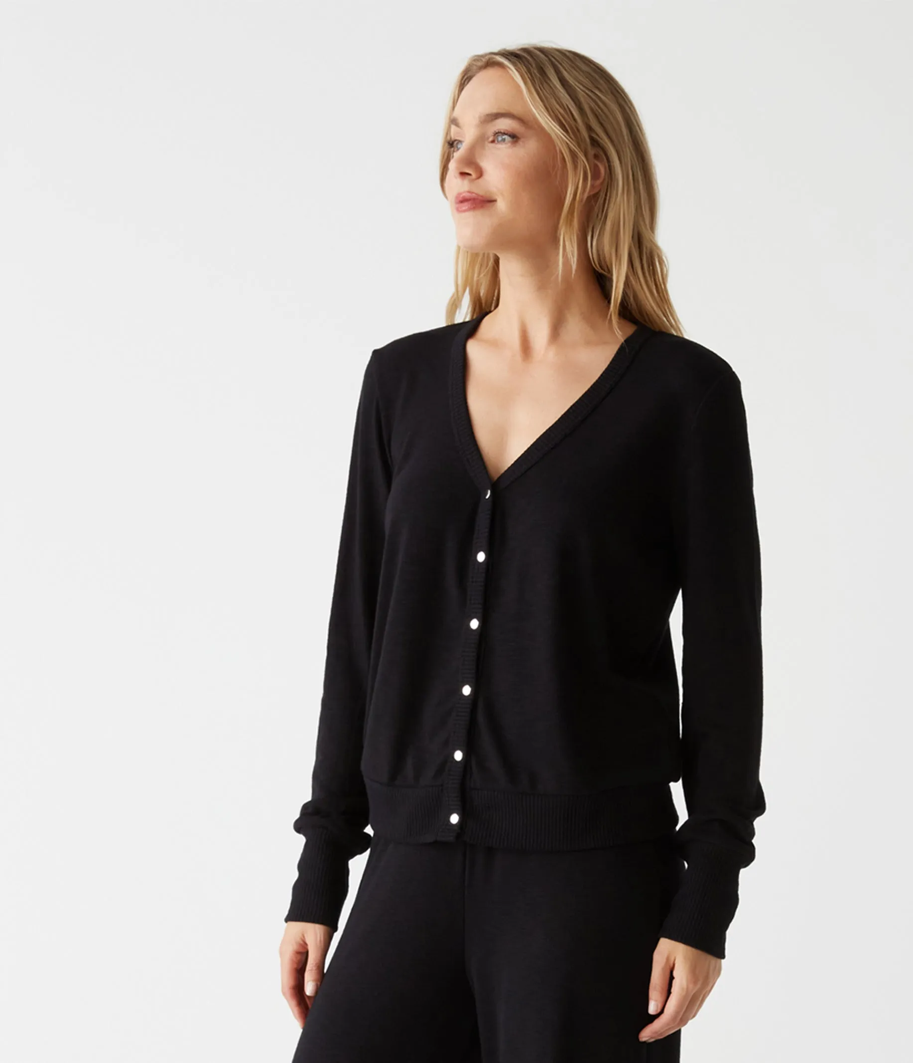 Ronan Snap Cardigan sold by Michael Stars product image thumbnail 3