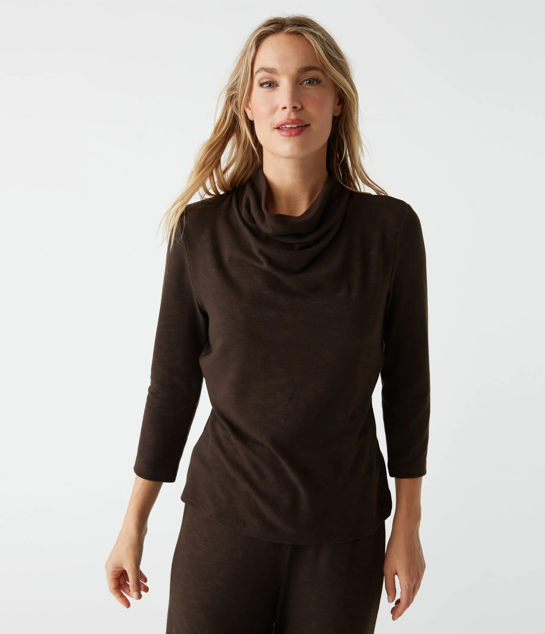 Lynn Cowl Neck Top sold by Michael Stars