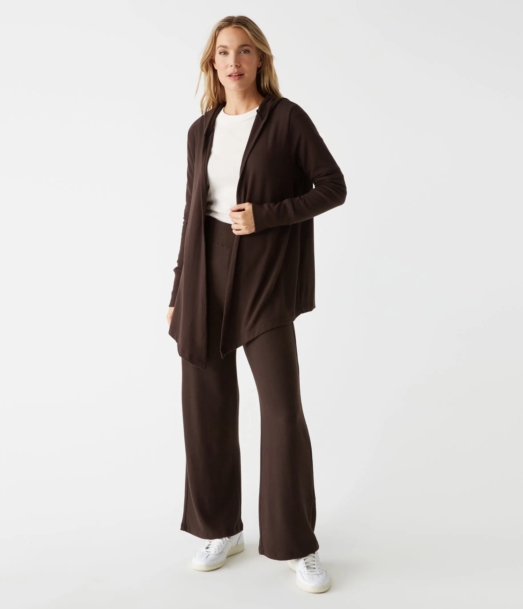 Gabbi Open Hooded Cardigan sold by Michael Stars product image thumbnail 2