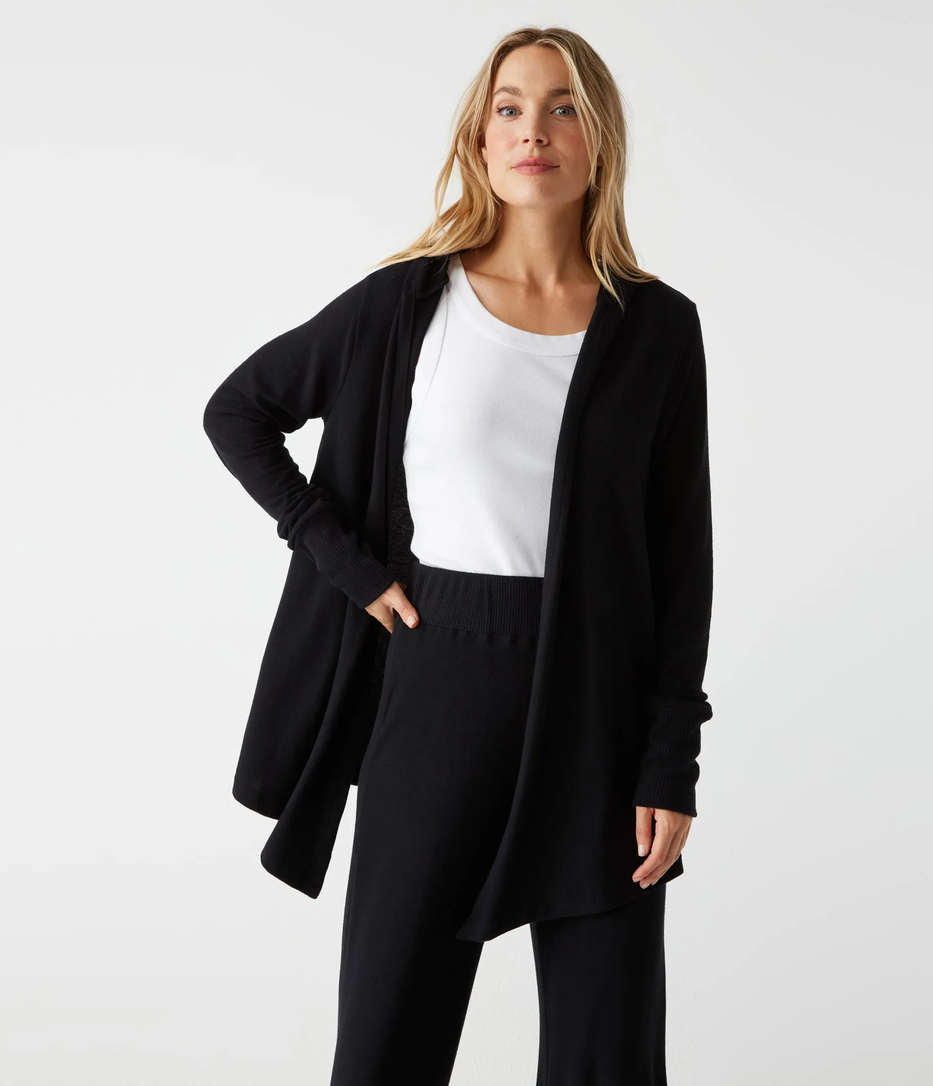 Gabbi Open Hooded Cardigan sold by Michael Stars product image thumbnail 5