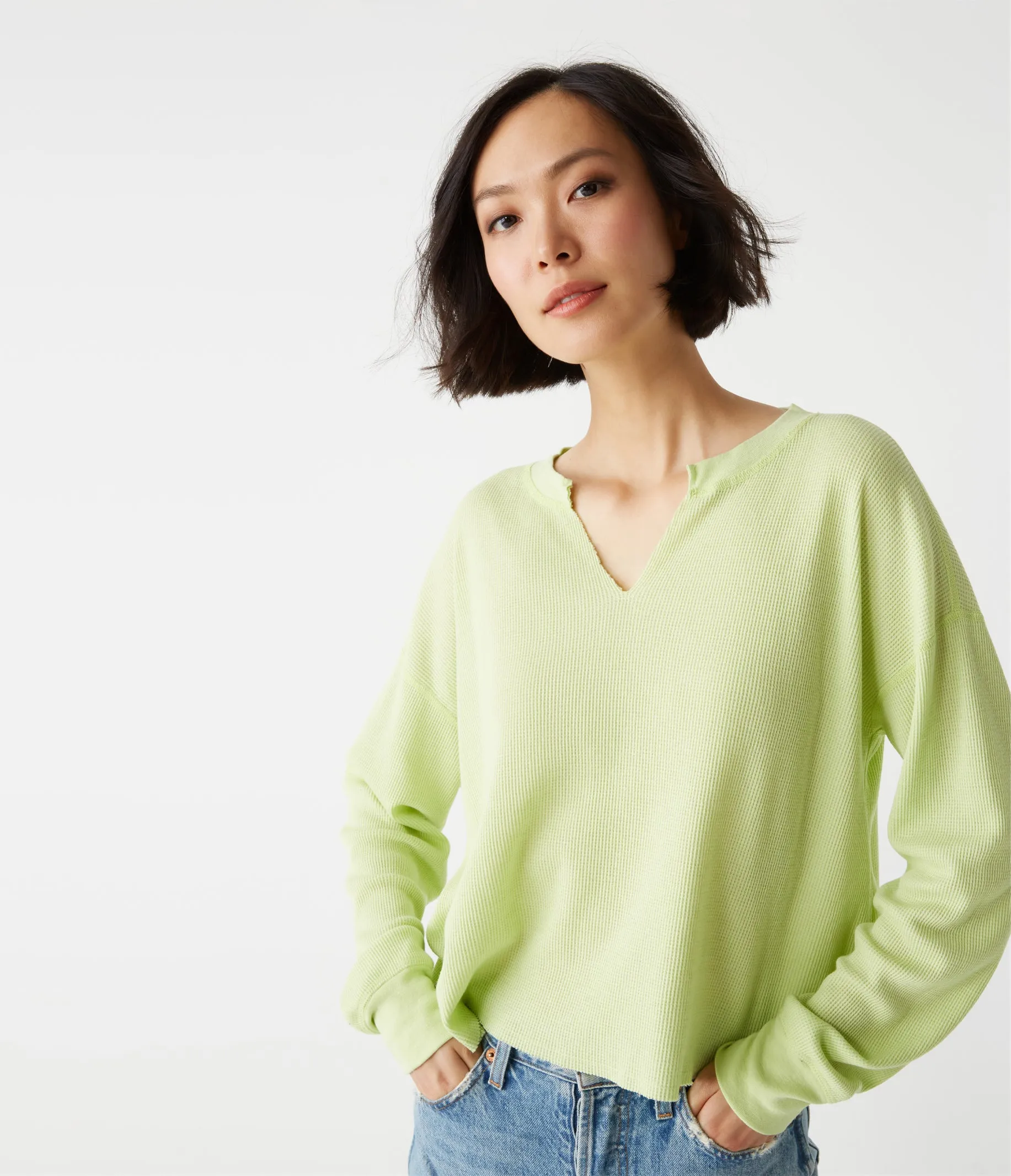 Delia Thermal Tee sold by Michael Stars