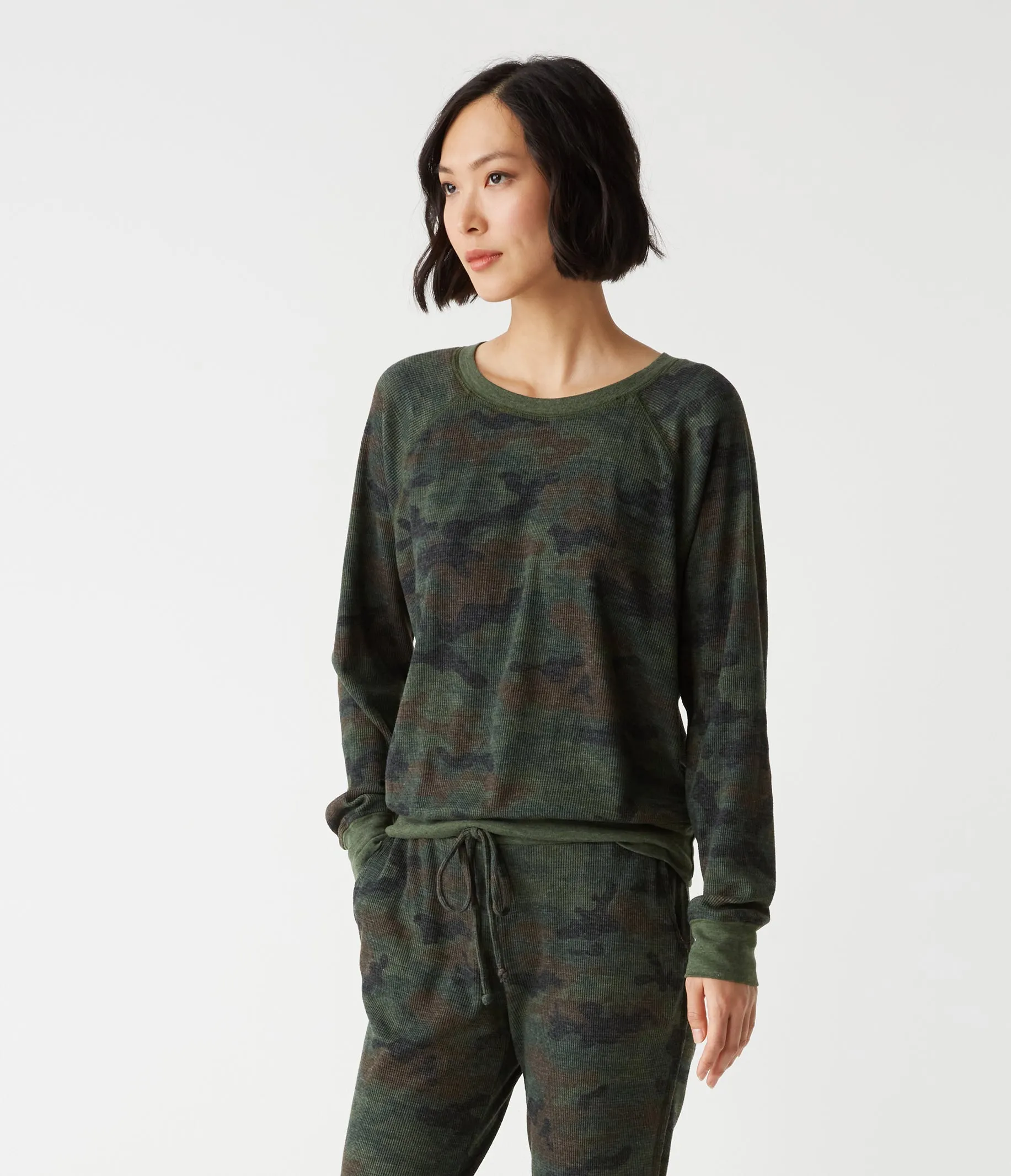 Mira Camo Pullover sold by Michael Stars product image thumbnail 3