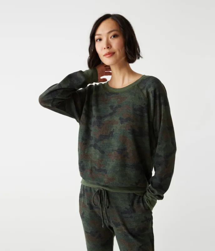 Mira Camo Pullover sold by Michael Stars