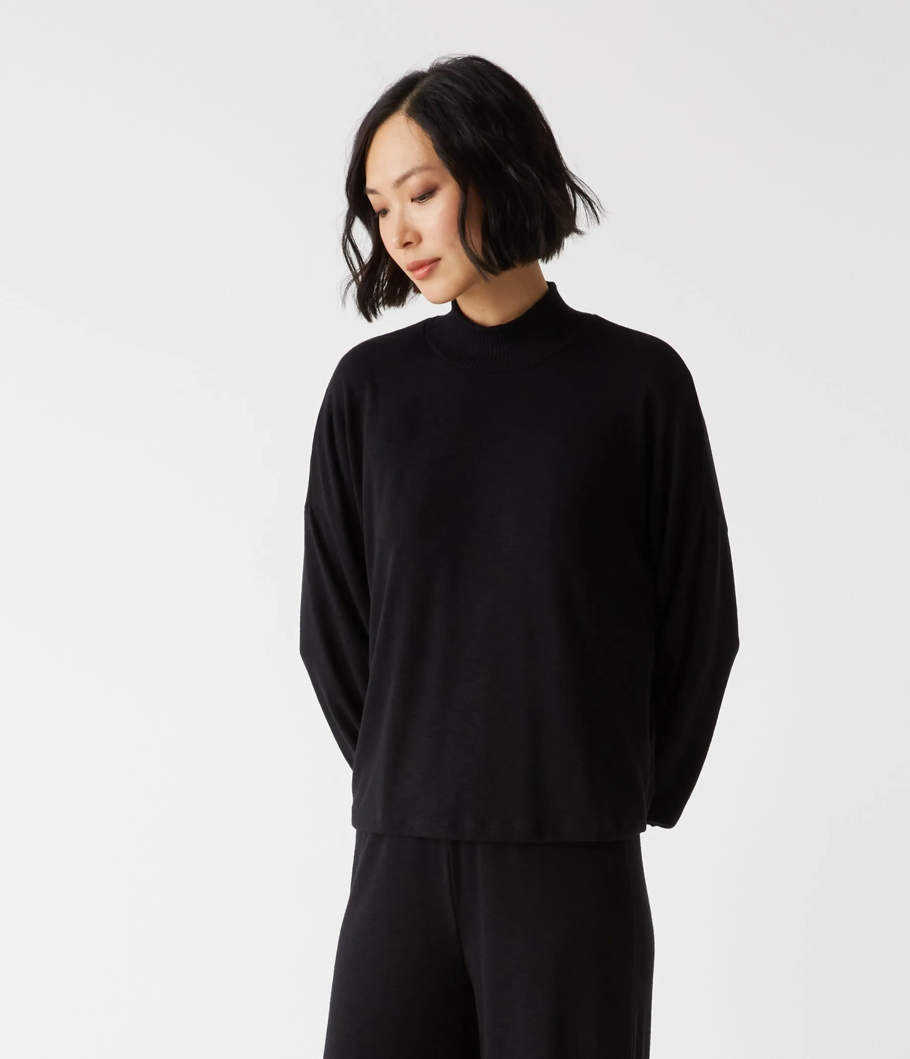 Lila Mock Neck Top sold by Michael Stars product image thumbnail 3