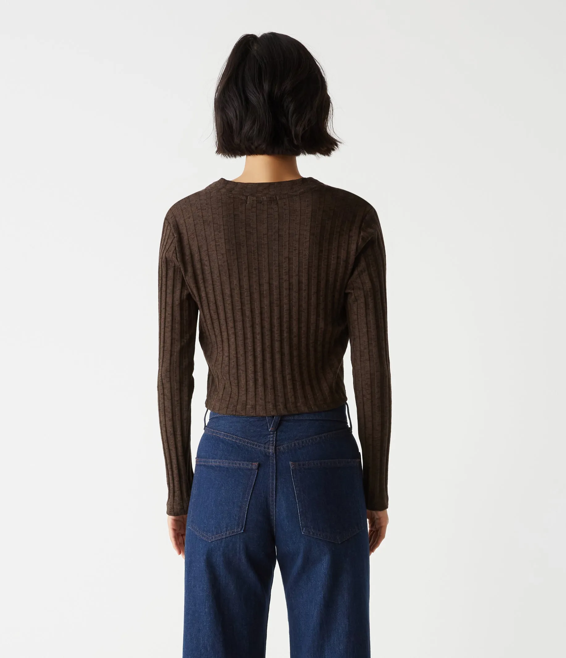 Ellis Cropped Cardigan sold by Michael Stars product image thumbnail 4