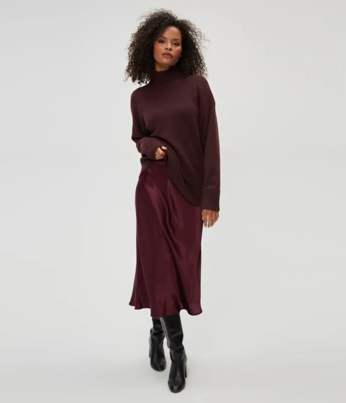 Petite Leila Bias Cut Midi Skirt sold by Michael Stars