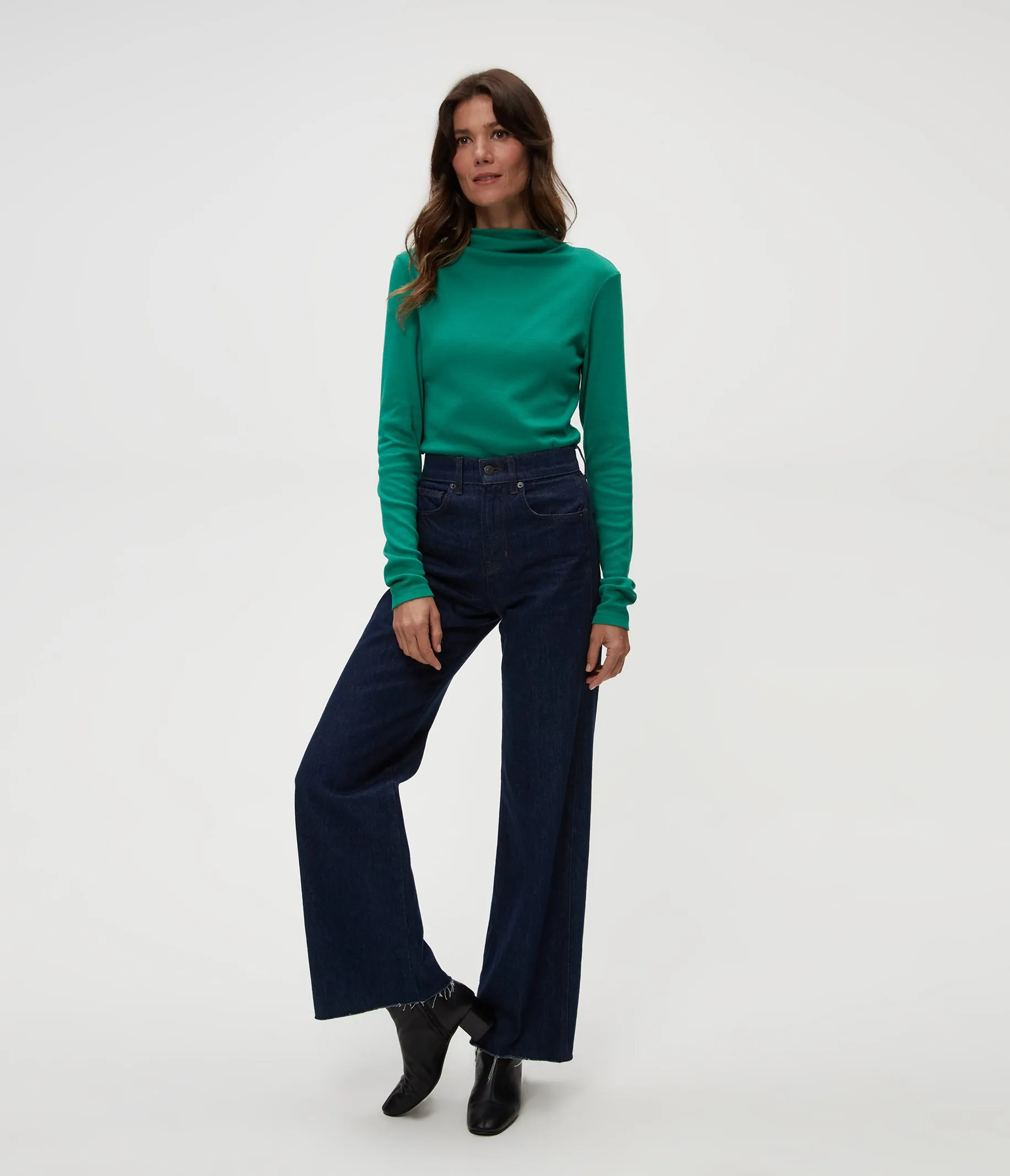 Janine Mock Neck Top sold by Michael Stars product image thumbnail 2