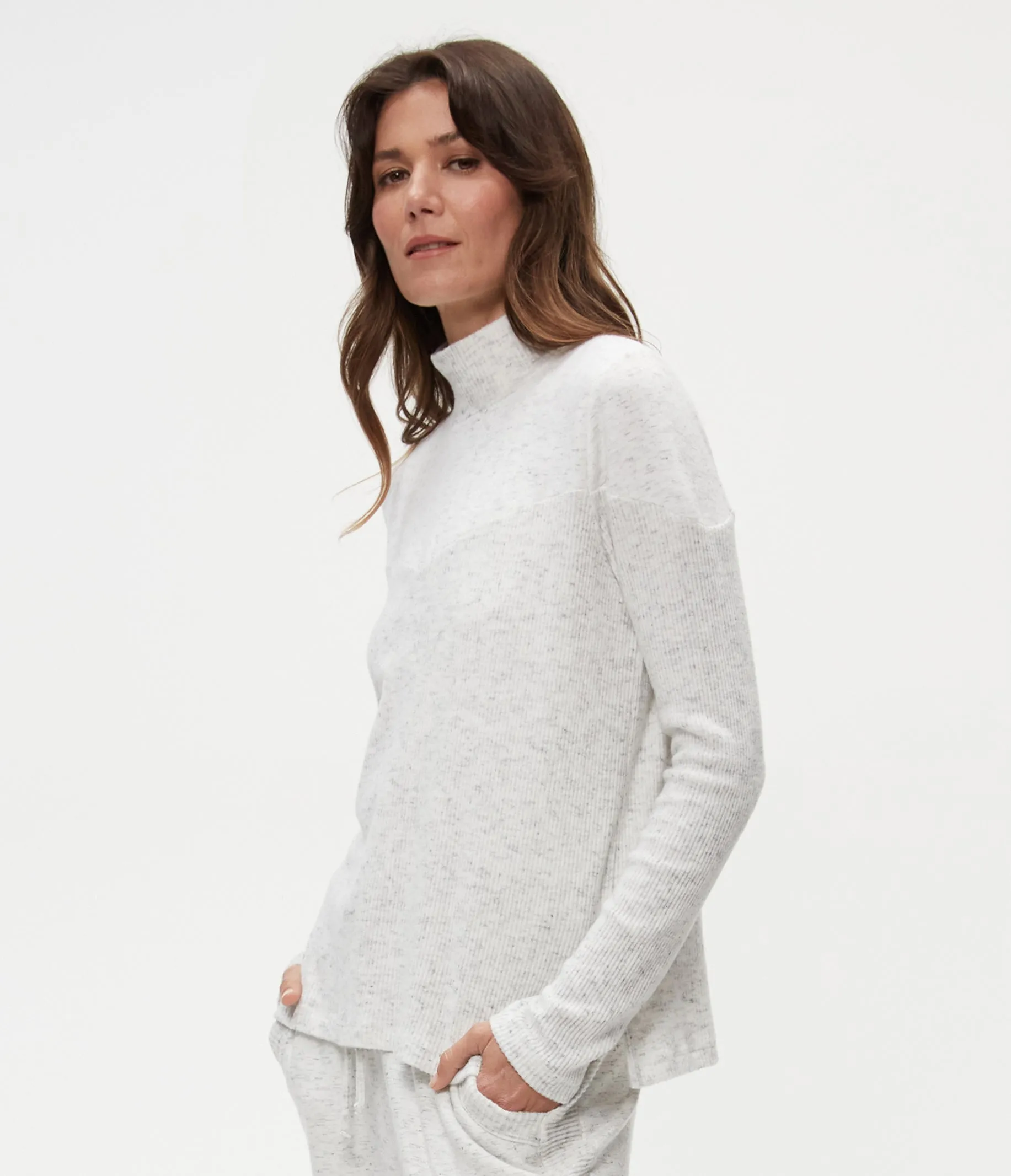 Bruna Mock Neck Top sold by Michael Stars product image thumbnail 5