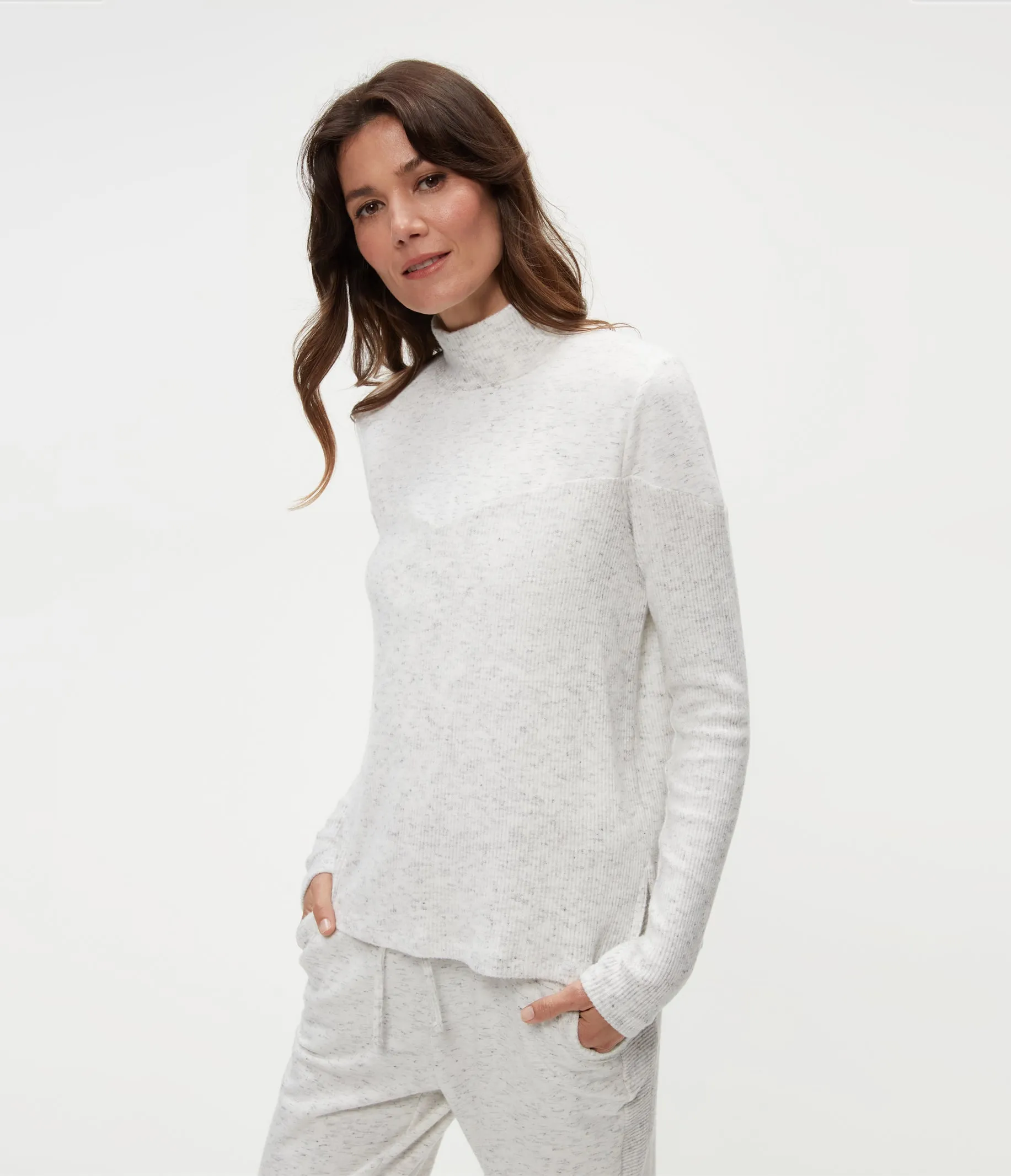 Bruna Mock Neck Top sold by Michael Stars product image thumbnail 3