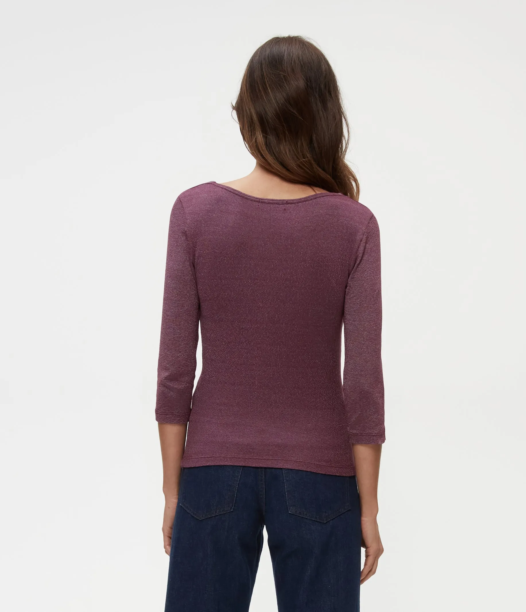 Angelina Shine V-Neck Tee sold by Michael Stars product image thumbnail 4