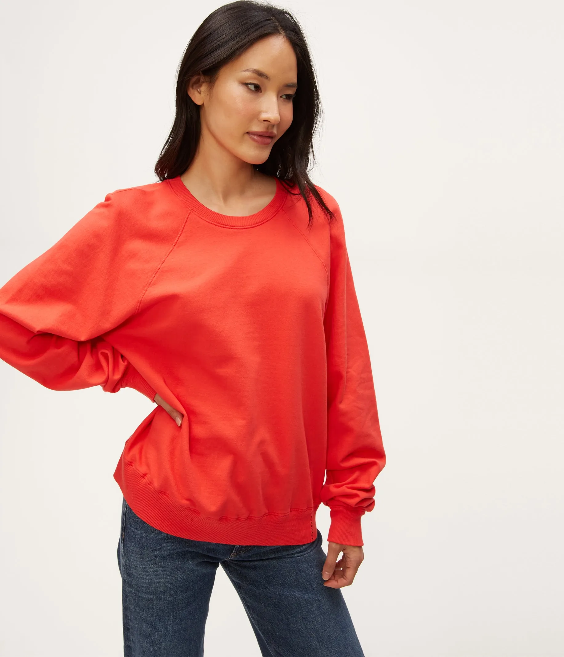 Shayla Raglan Sweatshirt sold by Michael Stars product image thumbnail 5