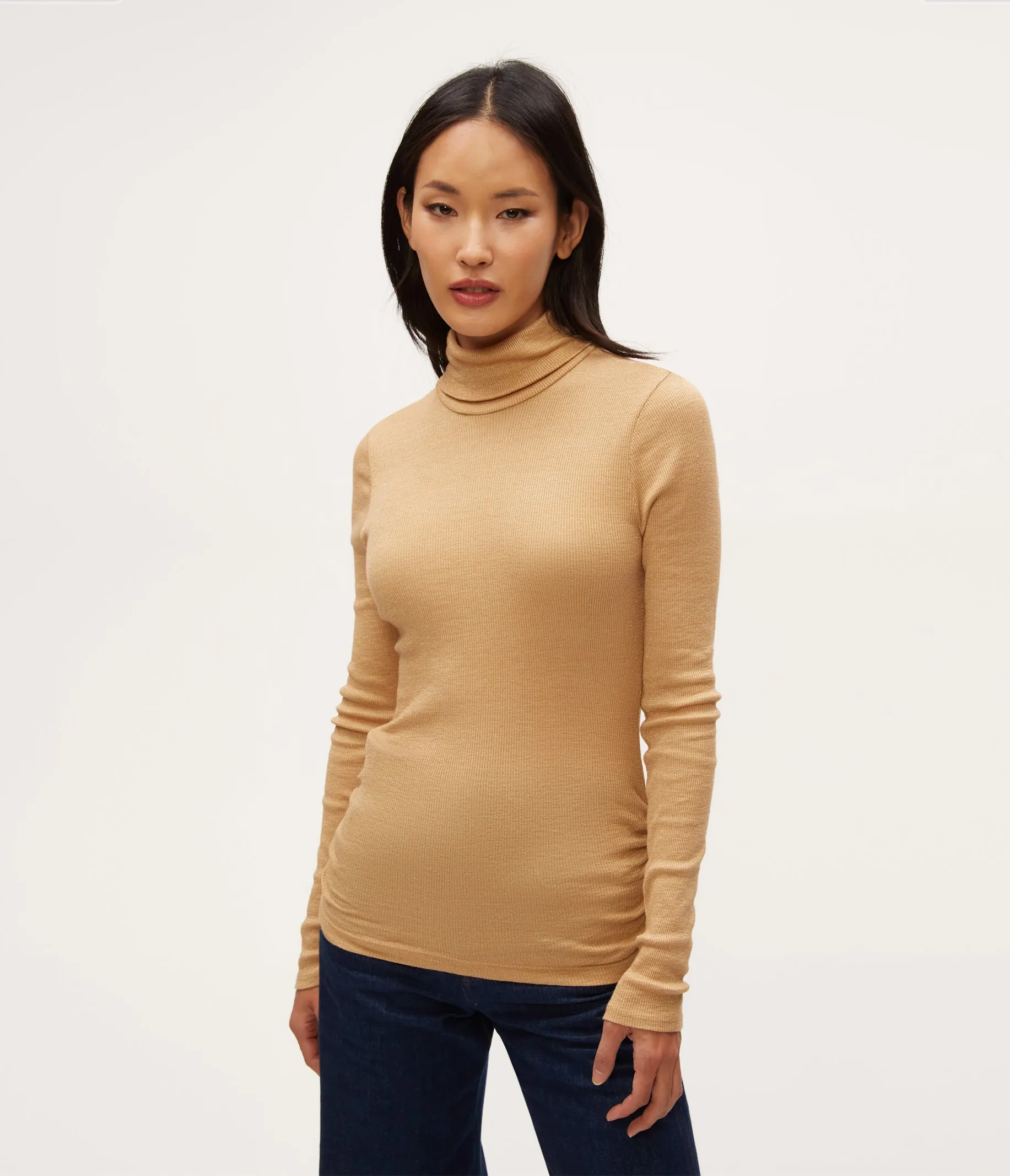 Nessa Shine Turtleneck sold by Michael Stars product image thumbnail 5