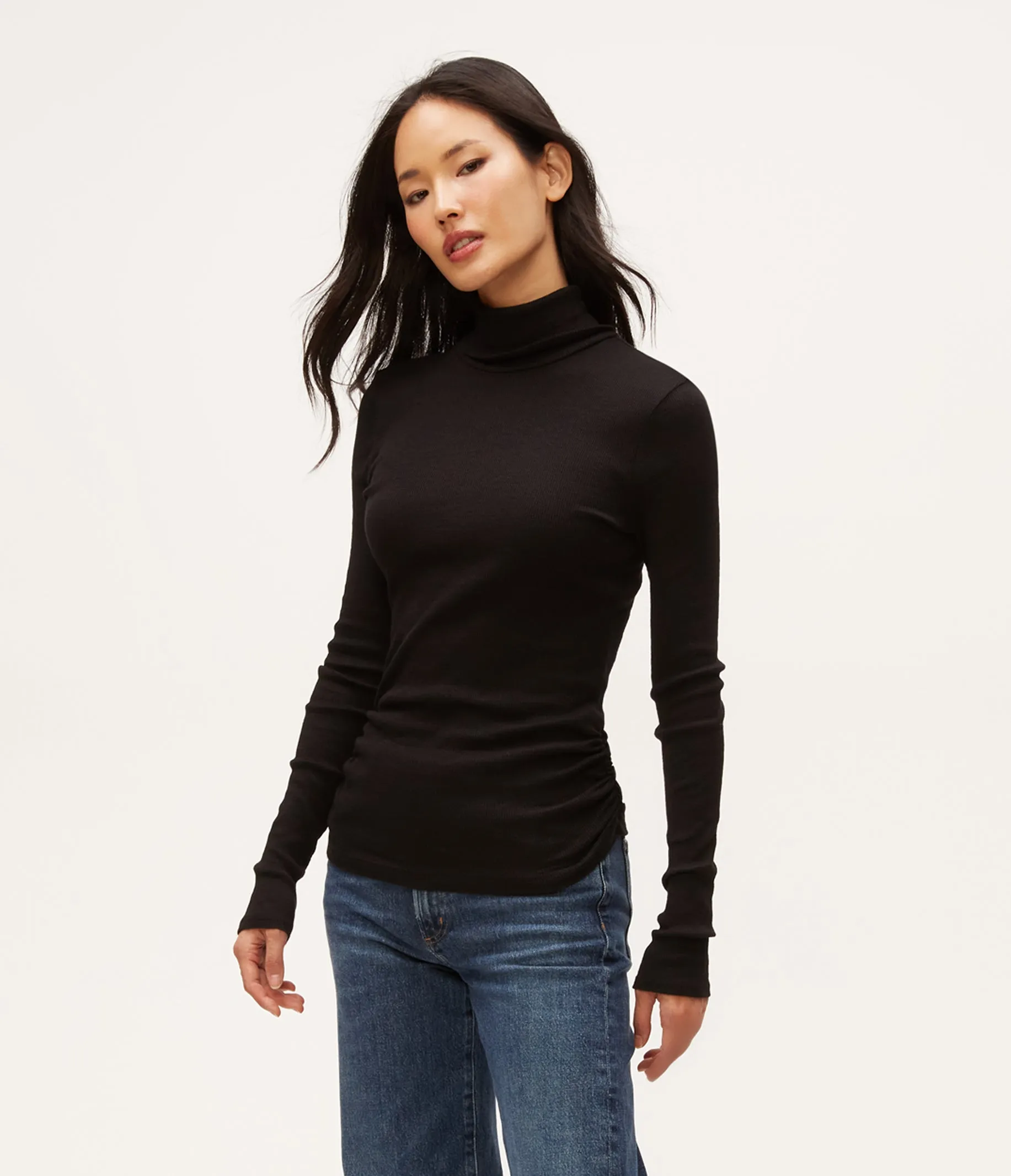 Nessa Shine Turtleneck sold by Michael Stars product image thumbnail 3