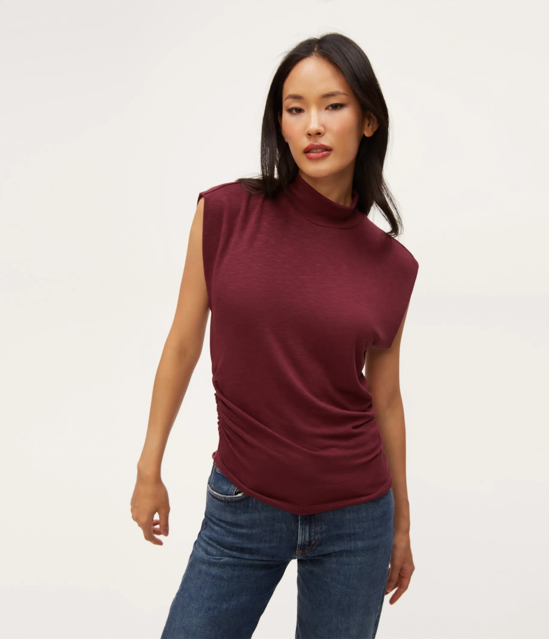 Tina Mock Neck Top sold by Michael Stars product image thumbnail 5