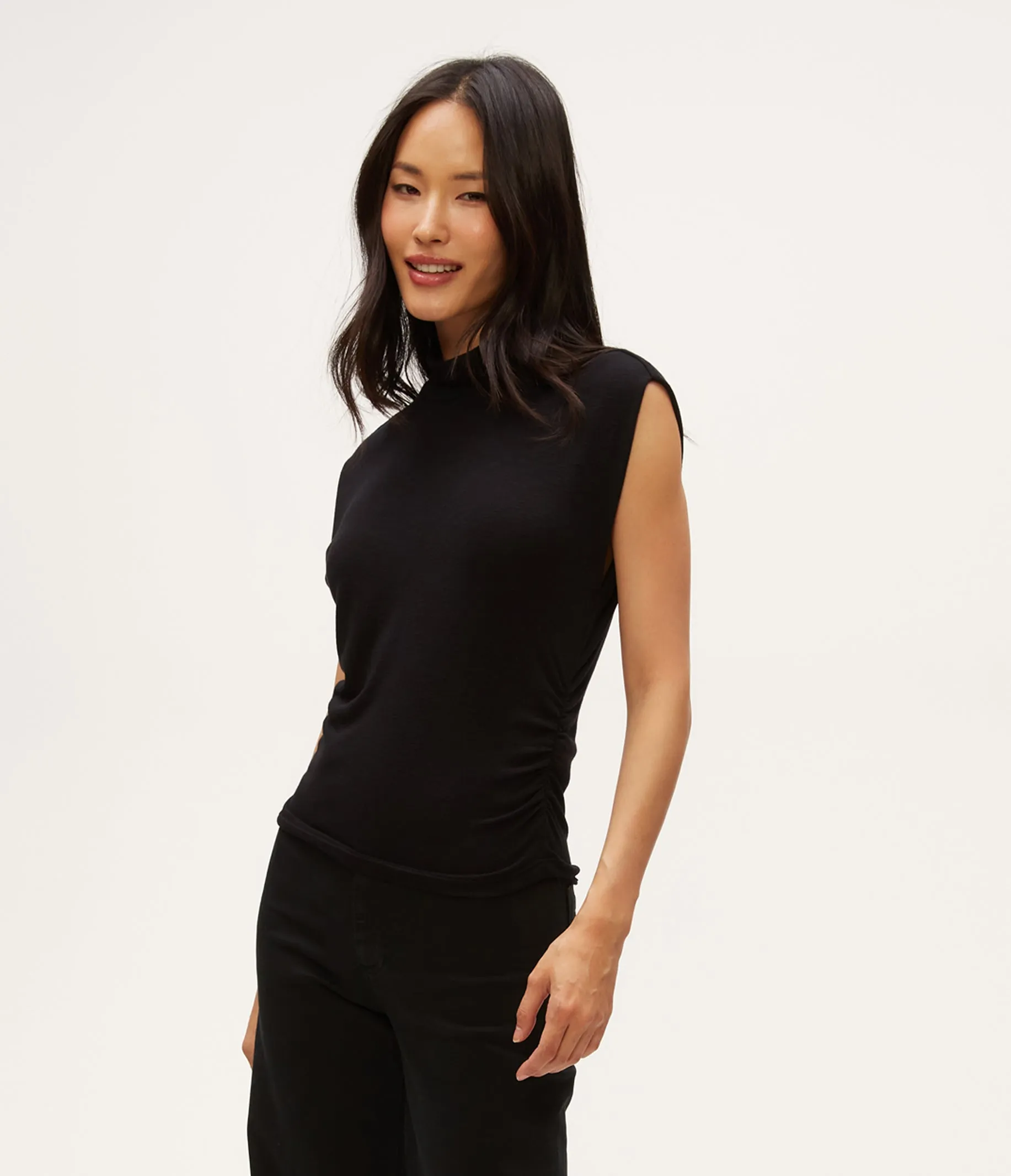 Tina Mock Neck Top sold by Michael Stars product image thumbnail 3