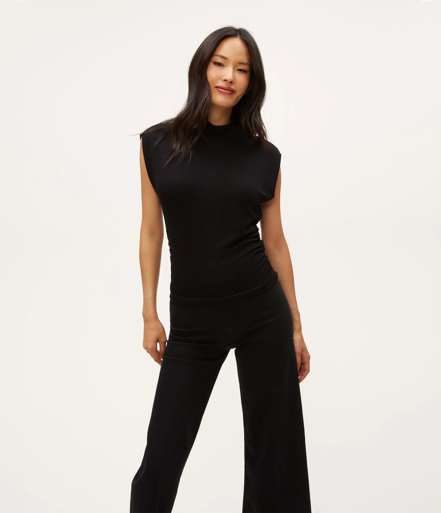 Tina Mock Neck Top sold by Michael Stars