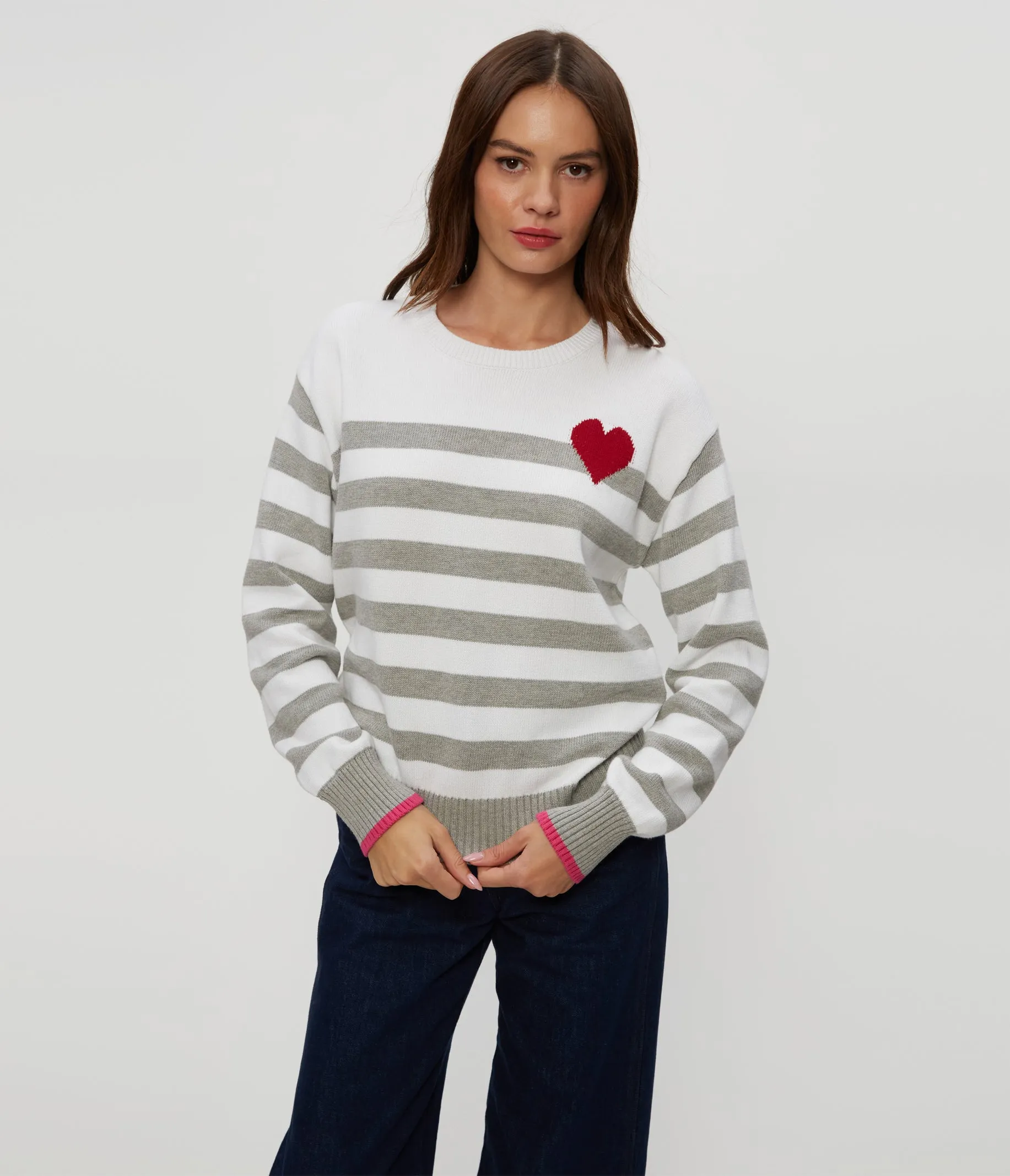 Heart Stripe Sweater sold by Michael Stars product image thumbnail 5