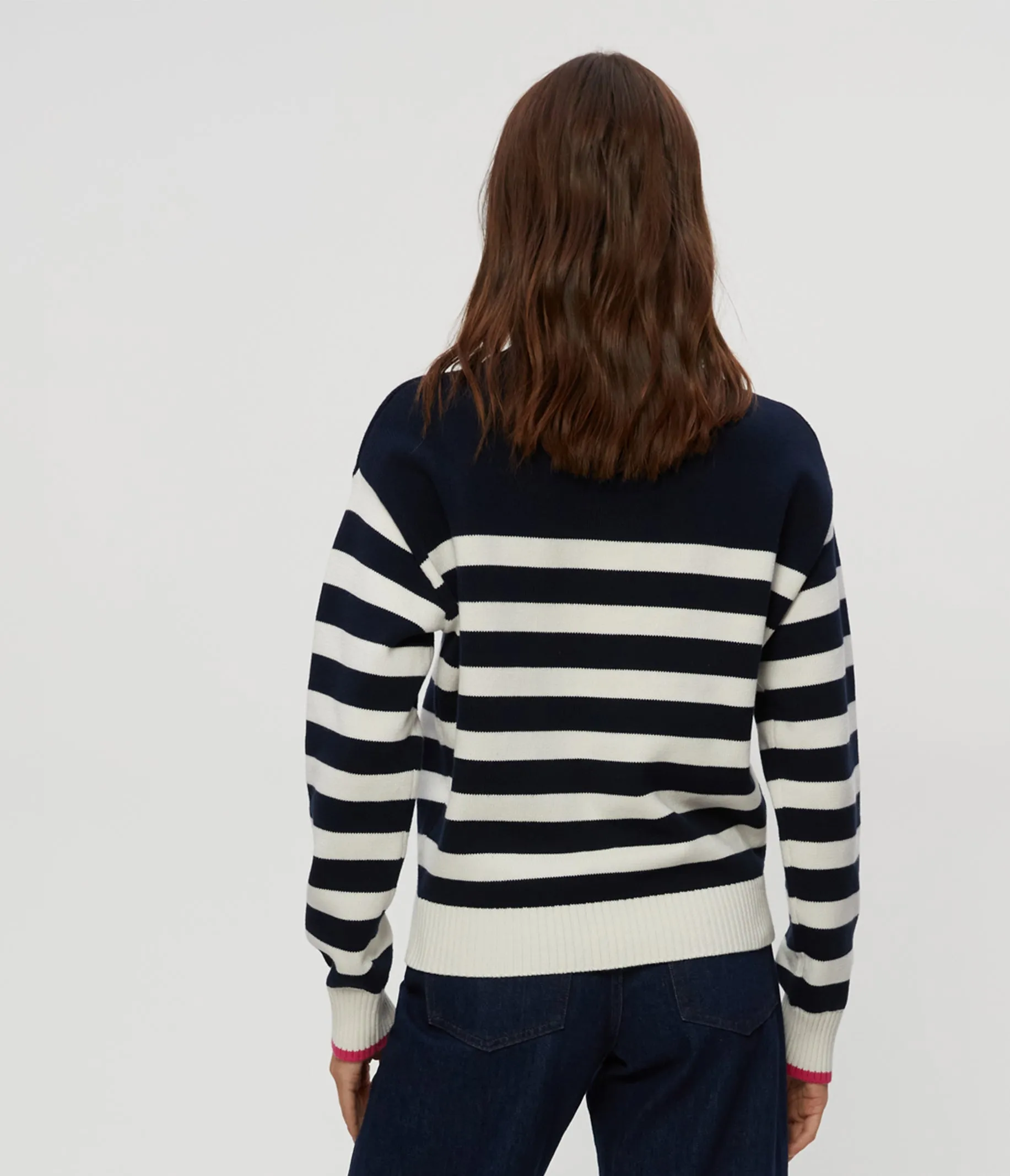 Heart Stripe Sweater sold by Michael Stars product image thumbnail 4