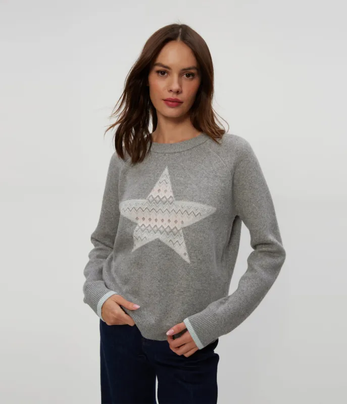 Star Jacquard Sweater sold by Michael Stars