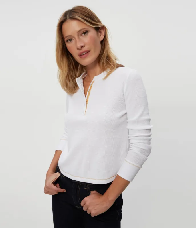 Lina Thermal Henley Tee sold by Michael Stars