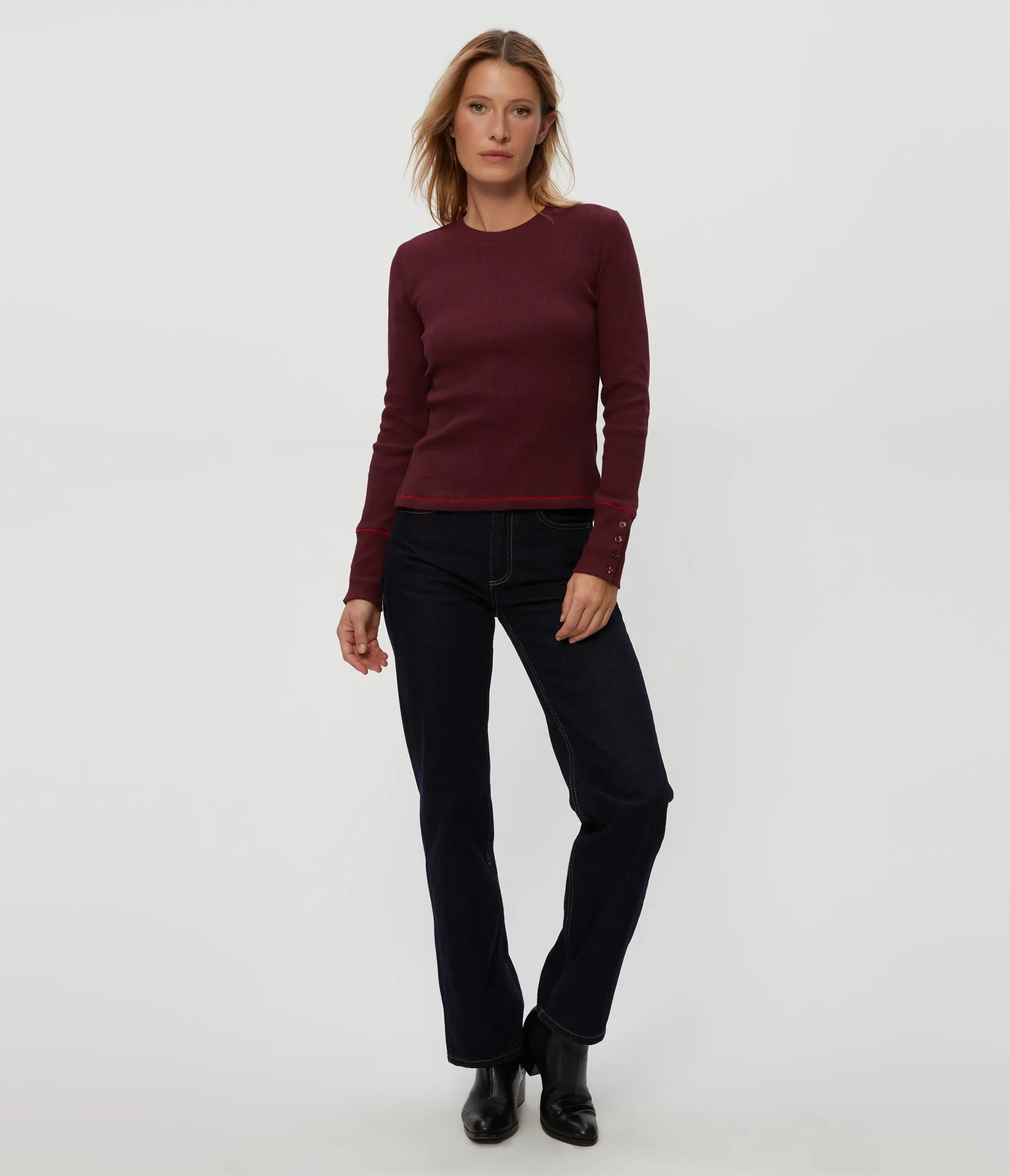 Willa Thermal Tee sold by Michael Stars product image thumbnail 2