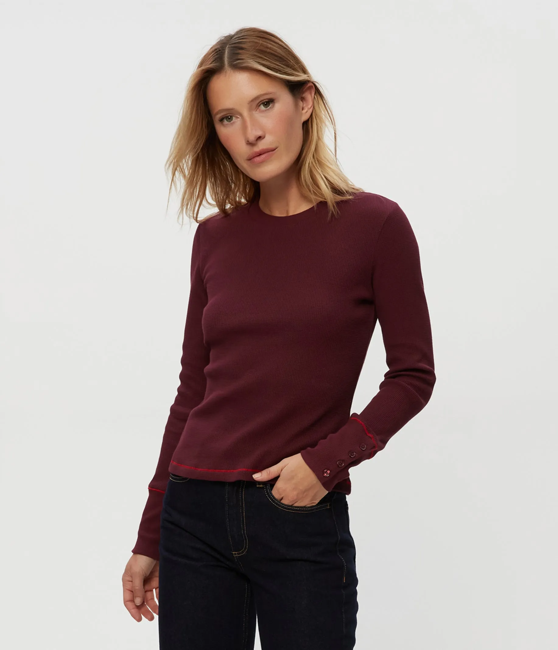 Willa Thermal Tee sold by Michael Stars product image thumbnail 3