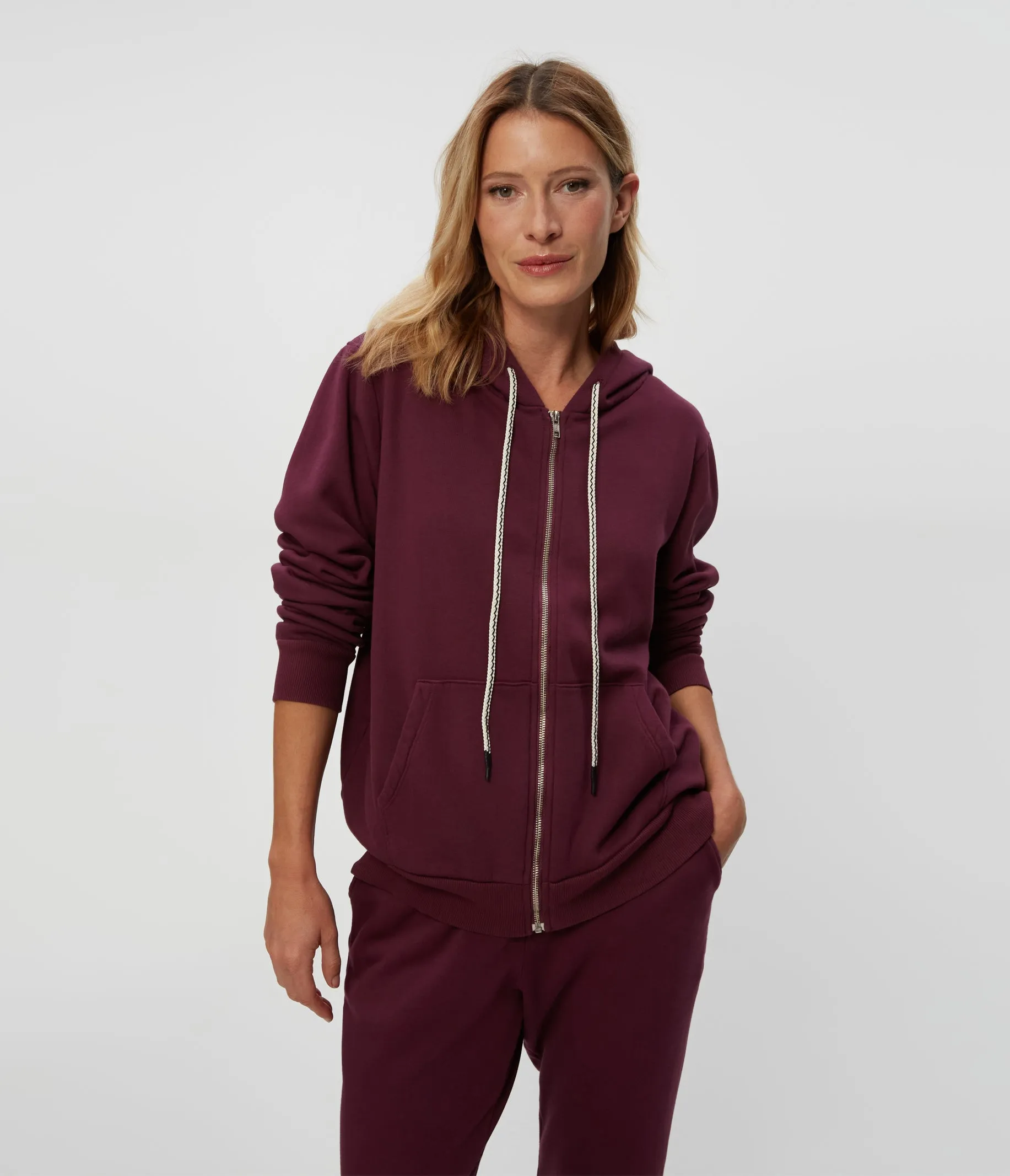 Harper Plush Terry Zip-Up Hoodie sold by Michael Stars product image thumbnail 5