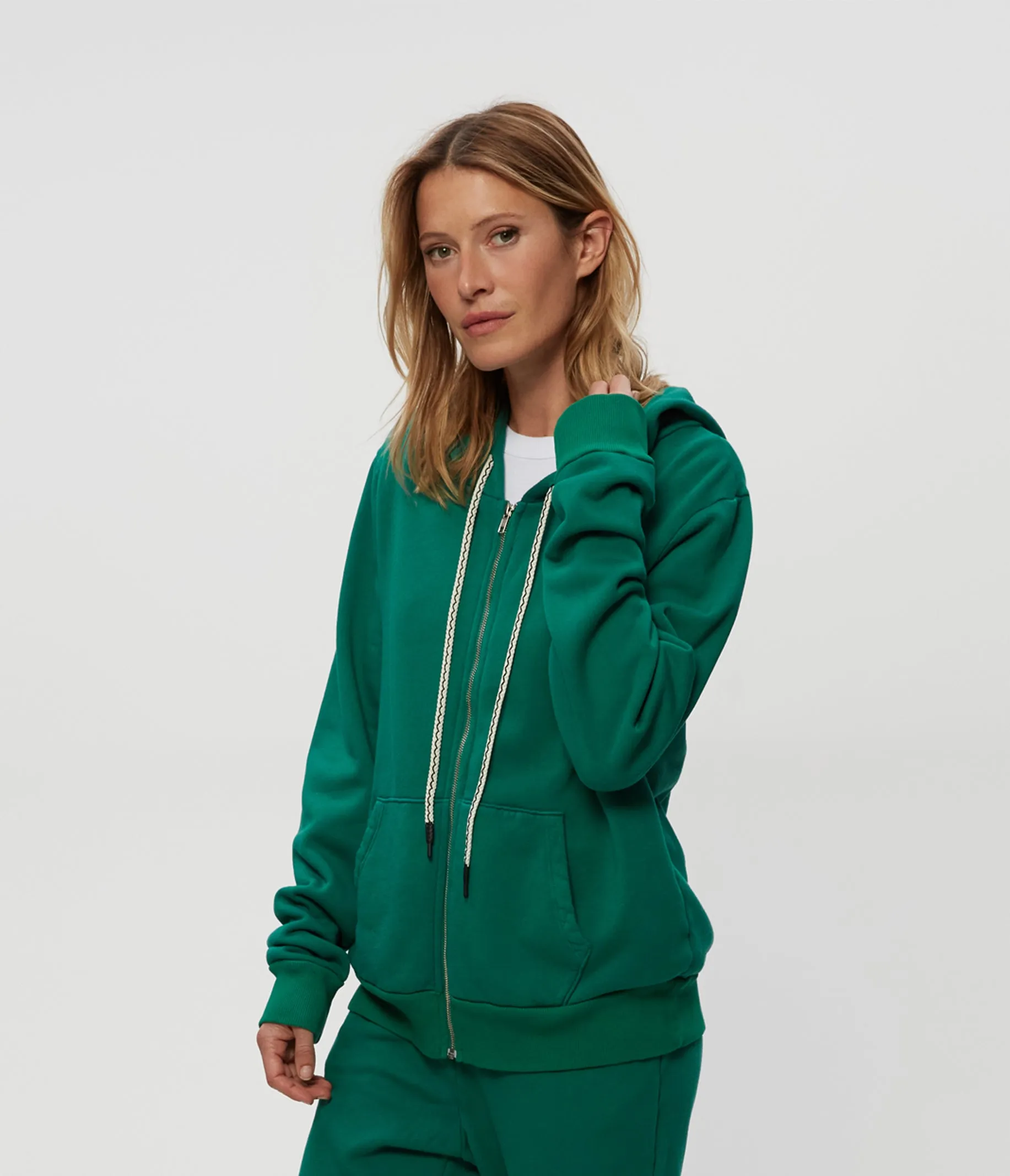 Harper Plush Terry Zip-Up Hoodie sold by Michael Stars product image thumbnail 3